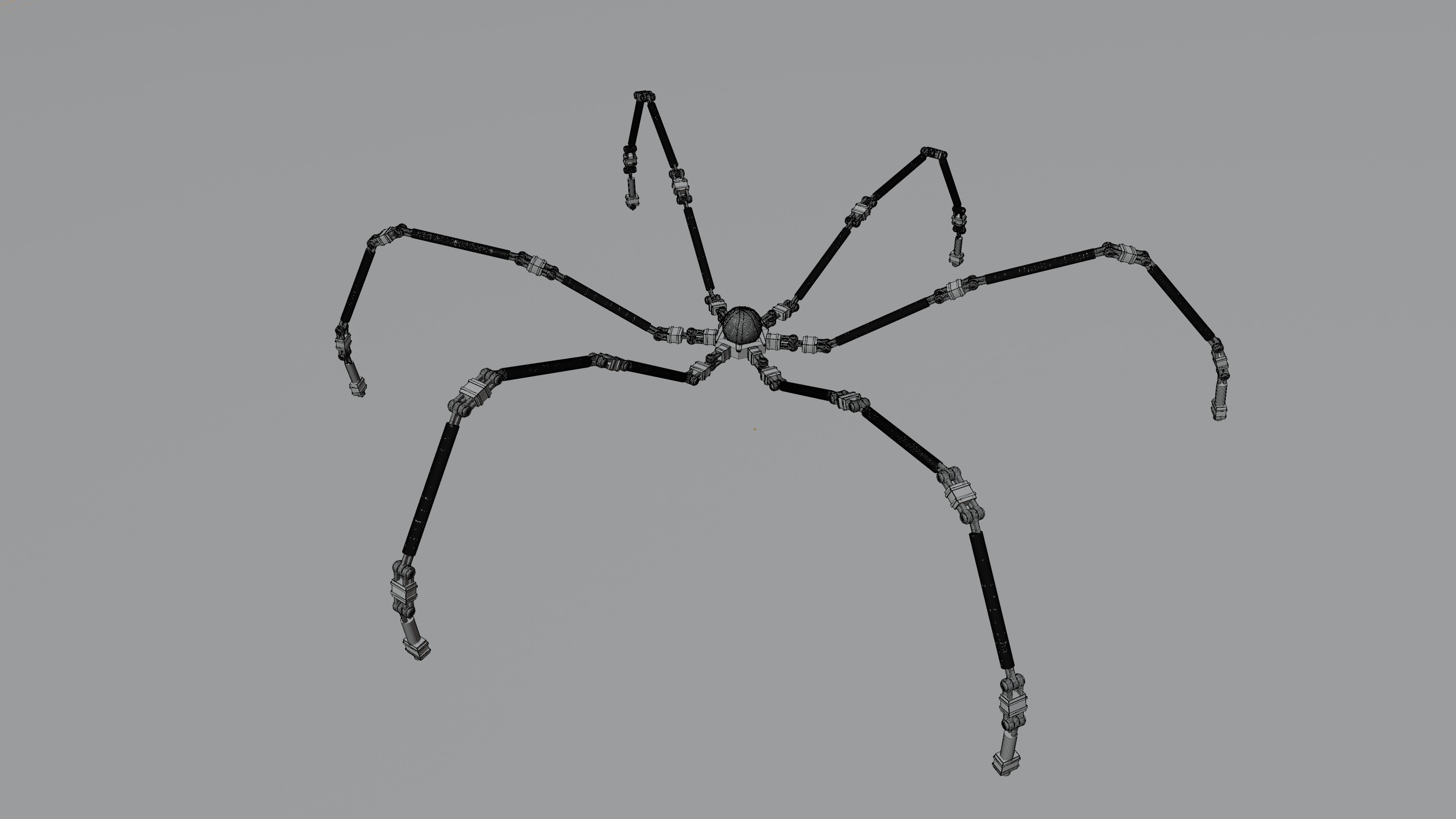 Sci-Fi Spider Robot 3D model_4