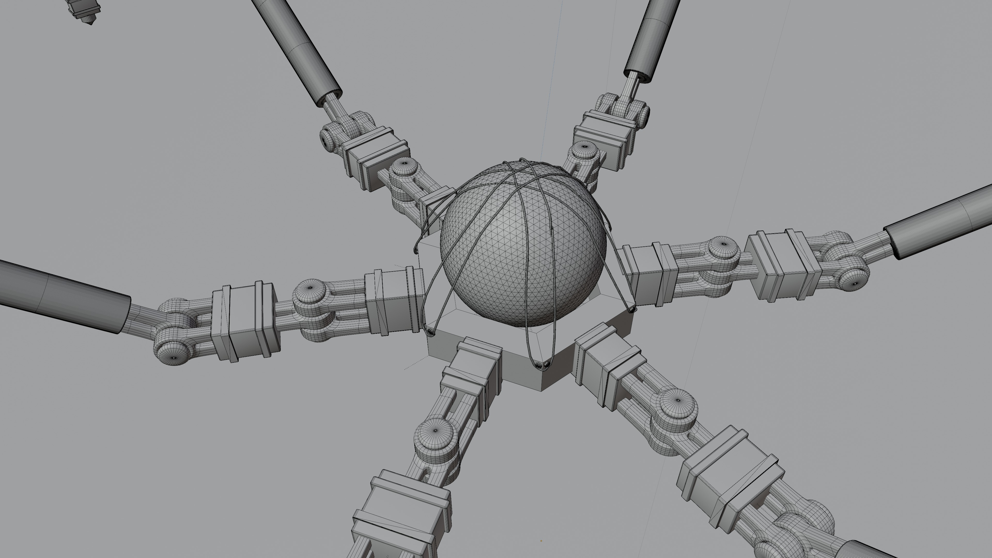 Sci-Fi Spider Robot 3D model_3