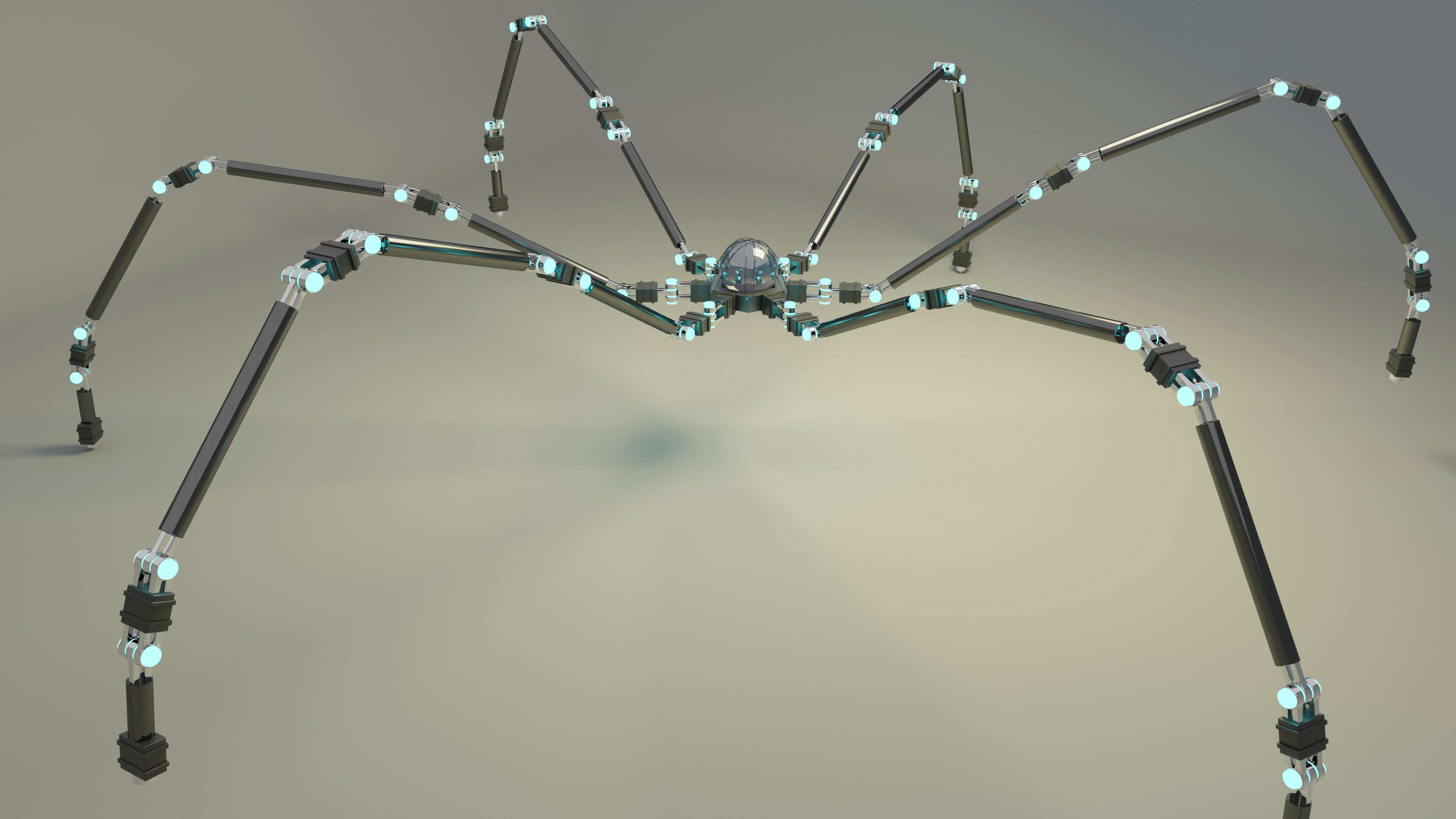 Sci-Fi Spider Robot 3D model_1