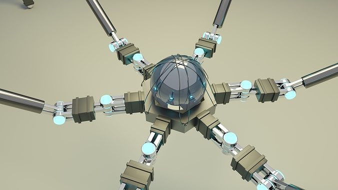Sci-Fi Spider Robot 3D model