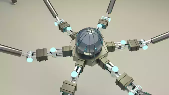 Sci-Fi Spider Robot 3D model
