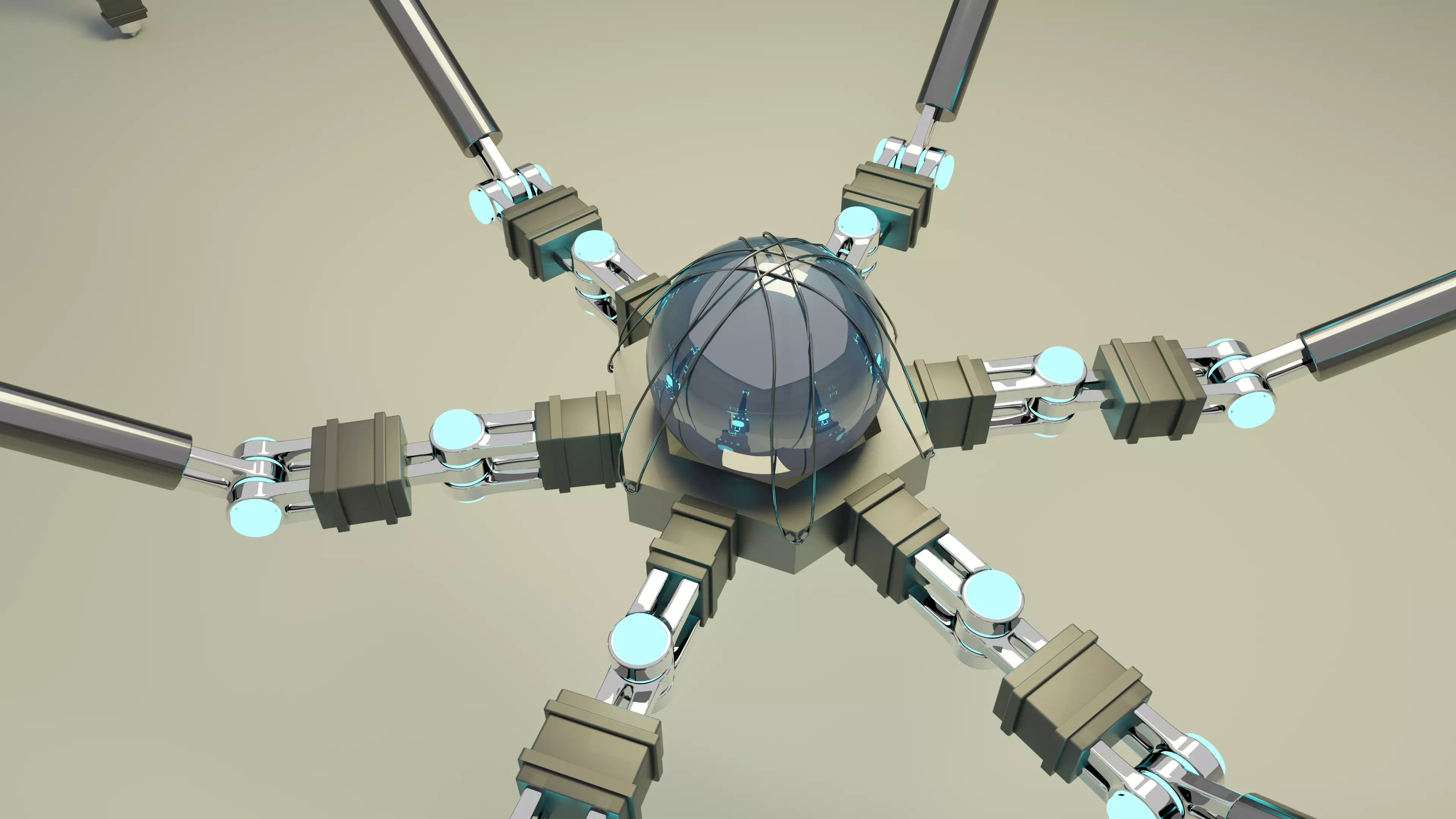 Sci-Fi Spider Robot 3D model_0