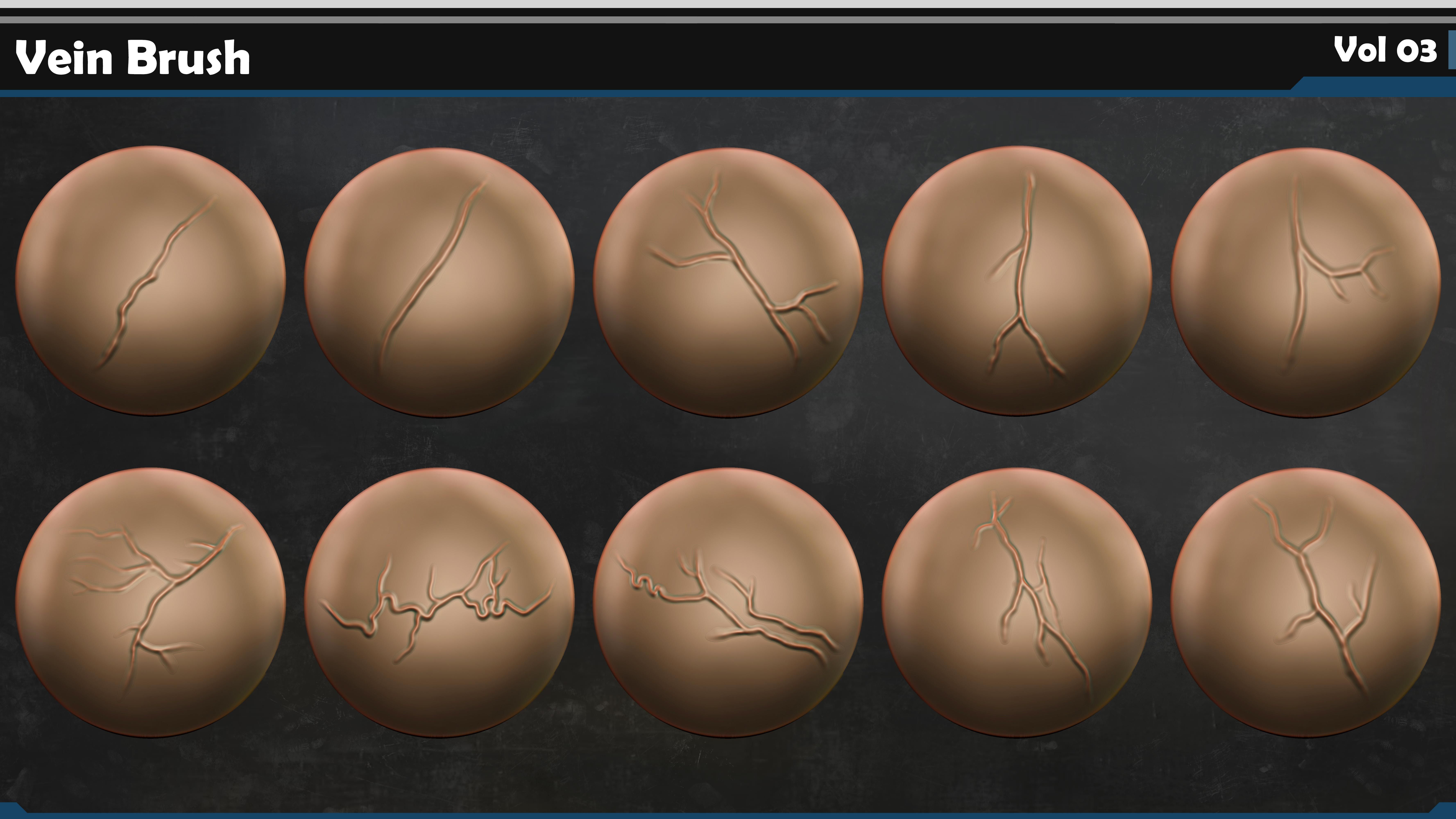 Vein VDM Brush-Alpha Vol 03 3D model_2
