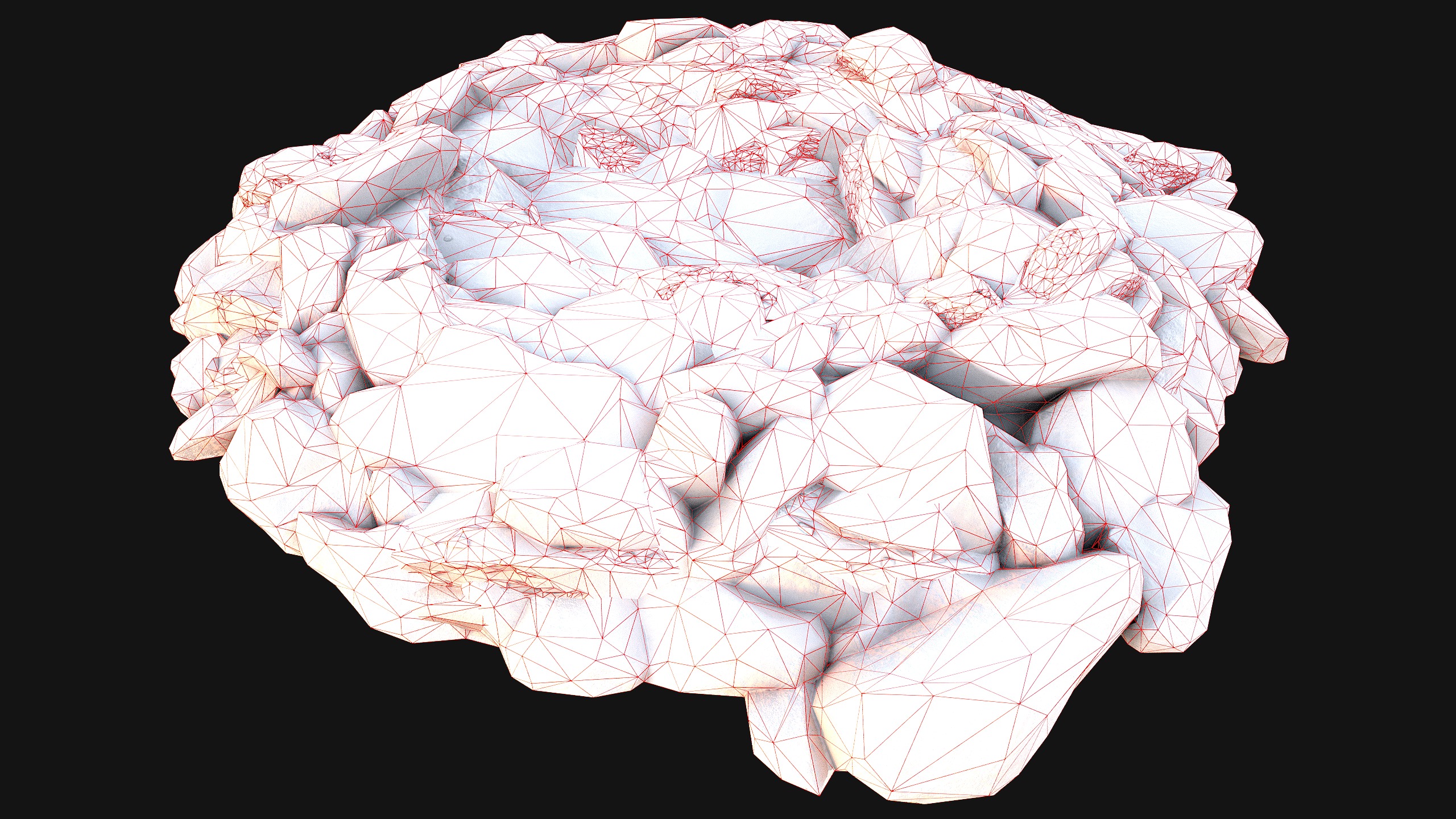 Gemstone Deposits Mine Gem Set Low-poly 3D model_28