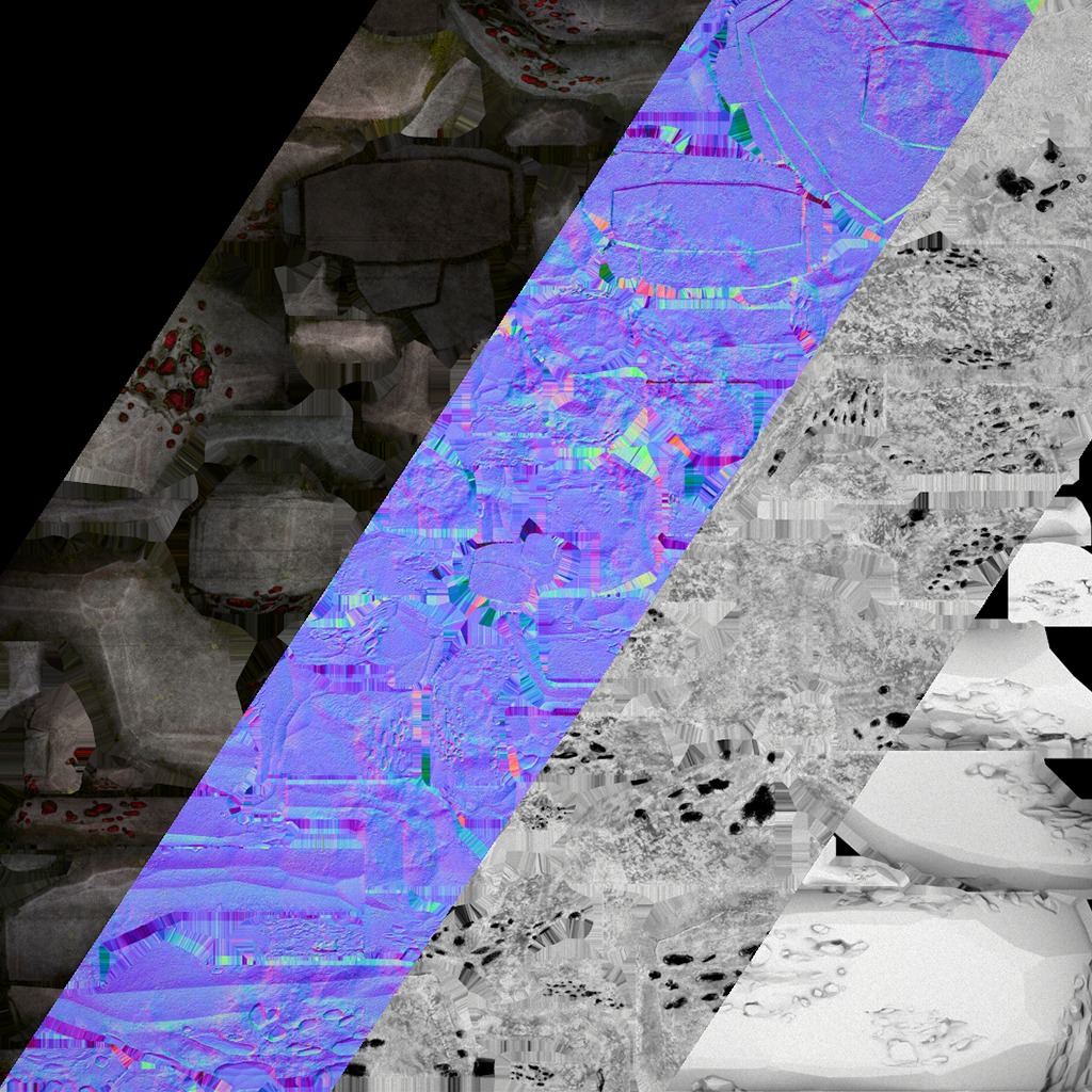 Gemstone Deposits Mine Gem Set Low-poly 3D model_29