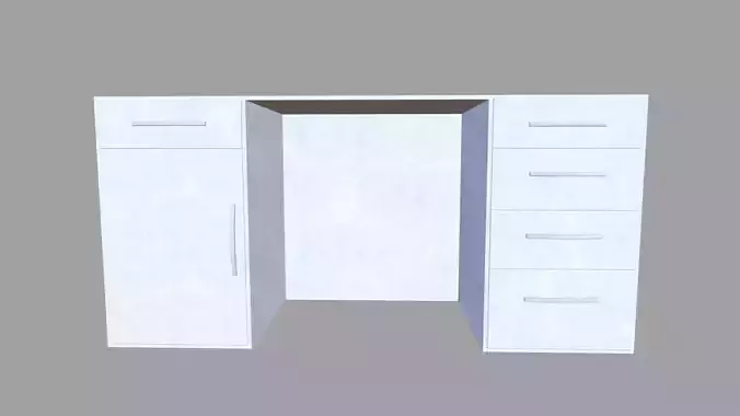 Desk 3D Model