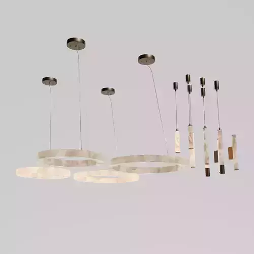 Lightinova Alabaster lamp collection Free 3D model