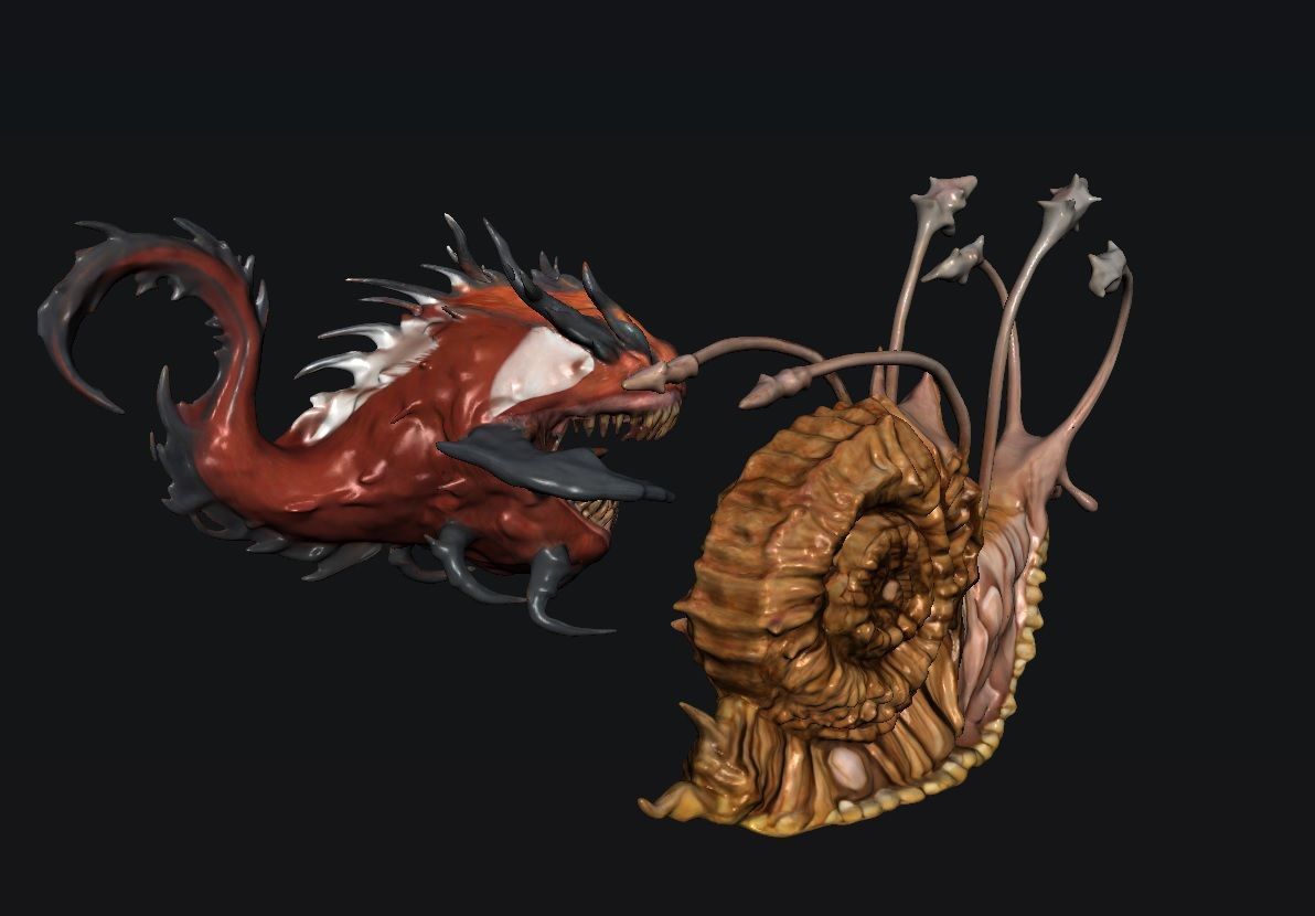 Creature Monsters 3D model_1