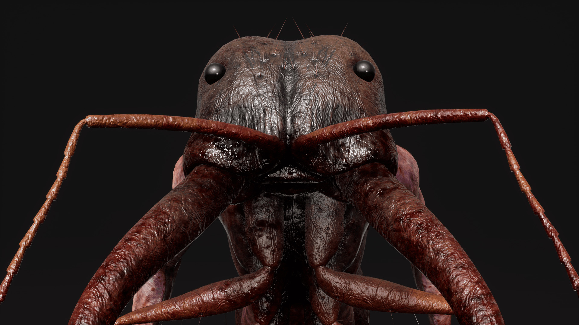 Mutant Ant - Horror Insects Collection Low-poly 3D model_4