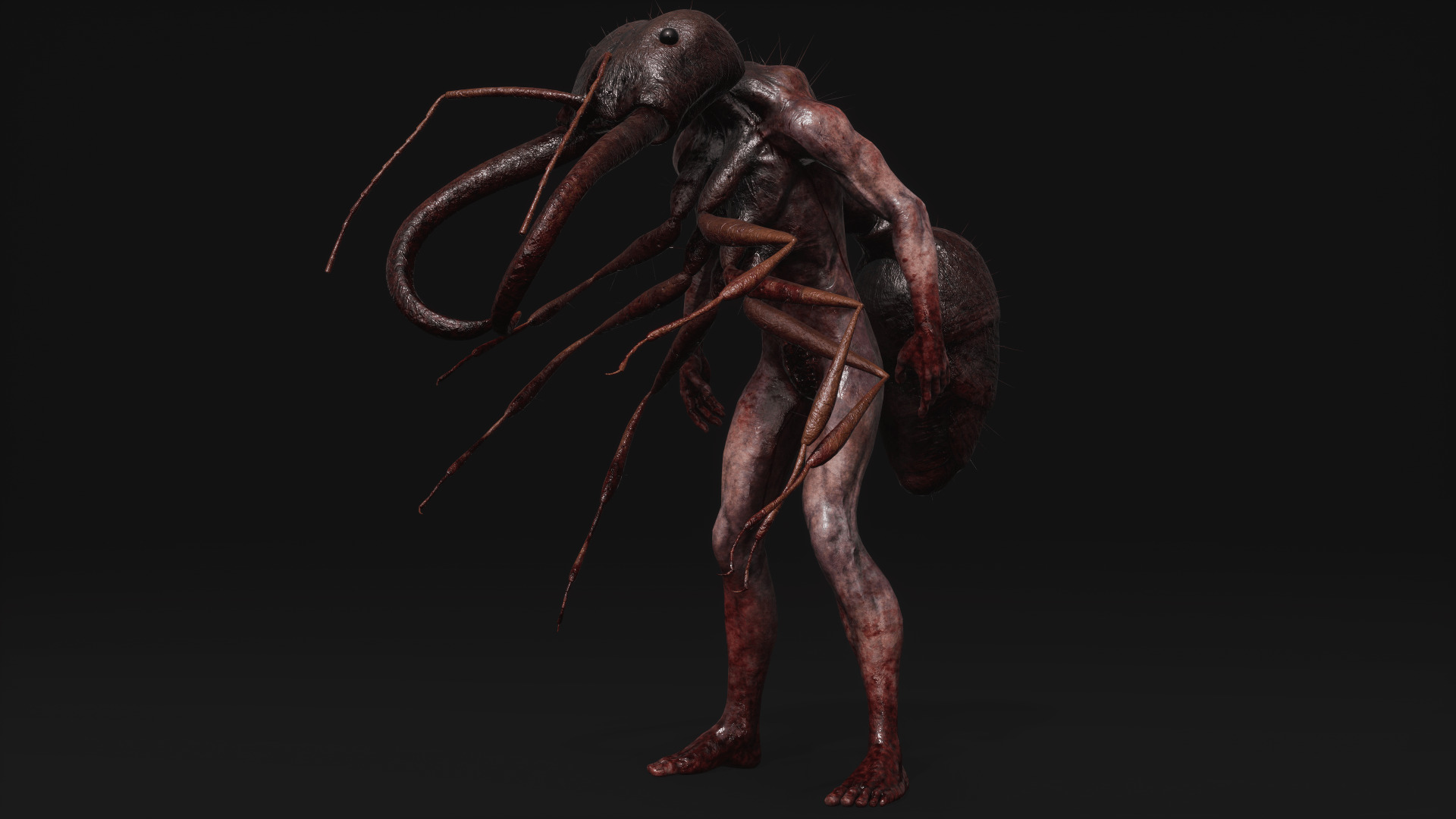 Mutant Ant - Horror Insects Collection Low-poly 3D model_7