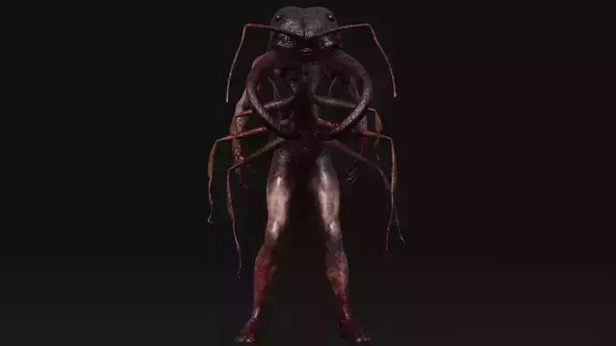 Mutant Ant - Horror Insects Collection Low-poly 3D model