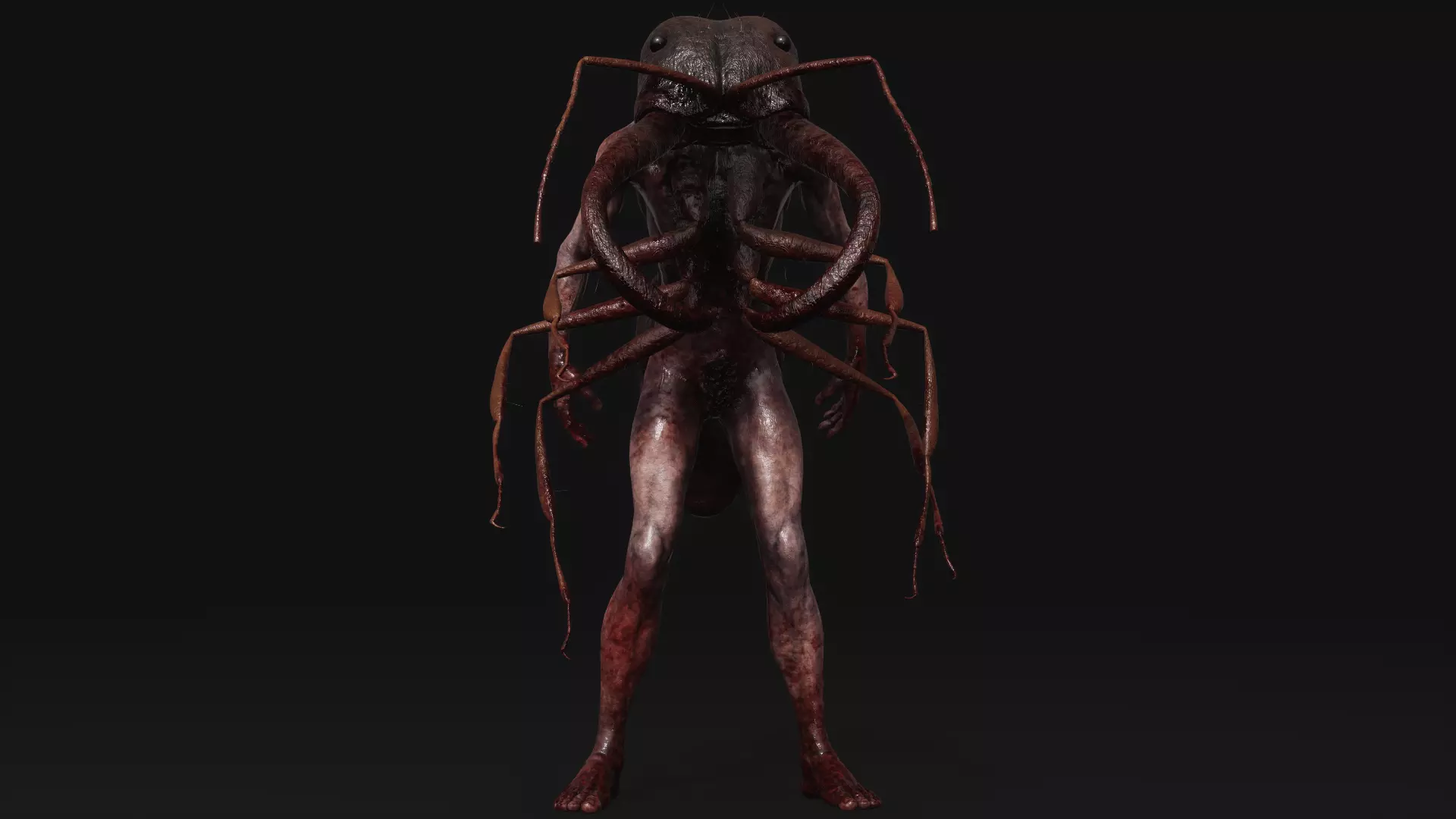 Mutant Ant - Horror Insects Collection Low-poly 3D model_0