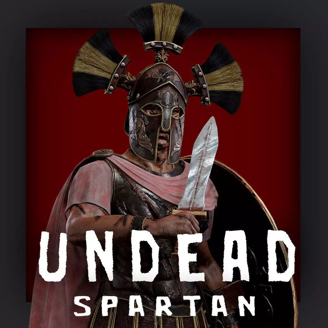 SPARTAN ROYAL GUARD UNDEAD 5 Low-poly 3D model_0