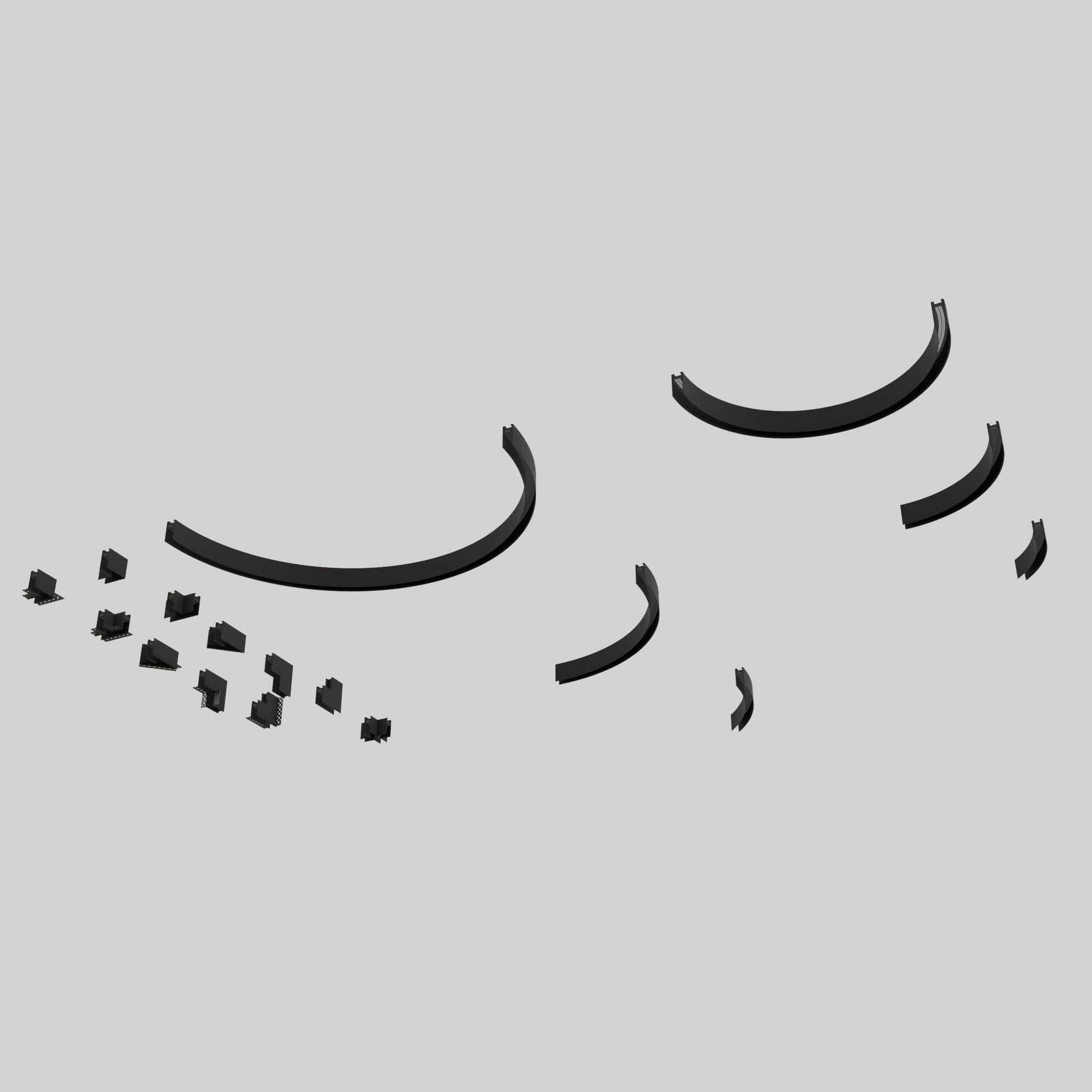 Lightinova Clixx tracks collection Free 3D model_1