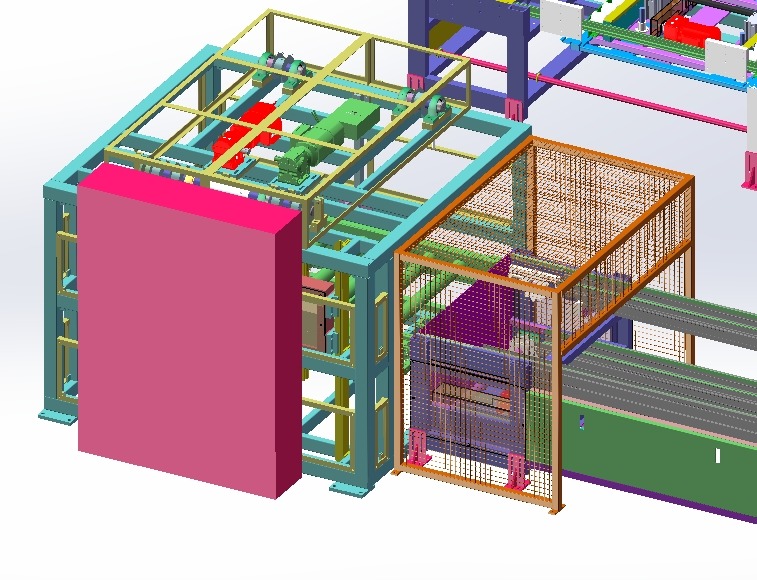 Car delivery final assembly line 3D model_5