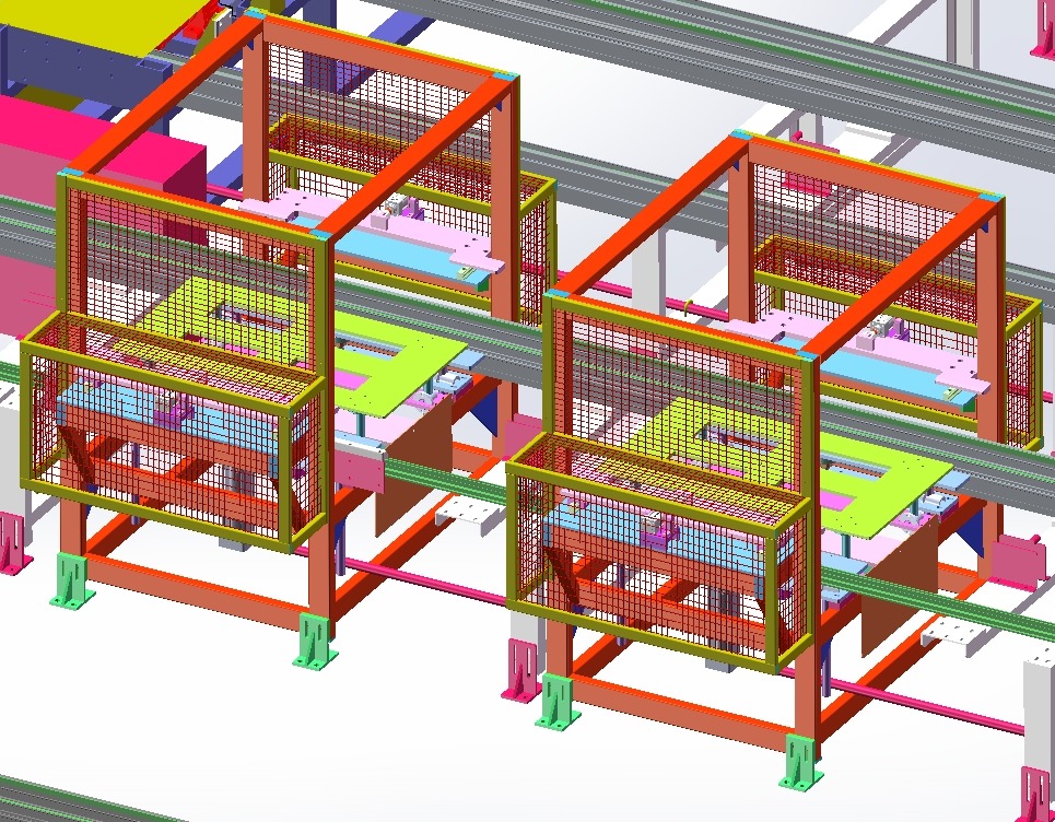 Car delivery final assembly line 3D model_6