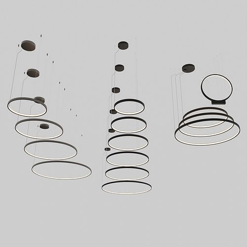 Lightinova Halo lamp collection Free 3D model