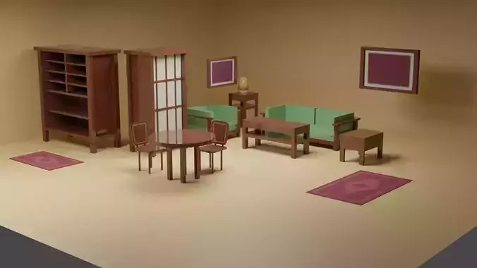 Old living room furniture