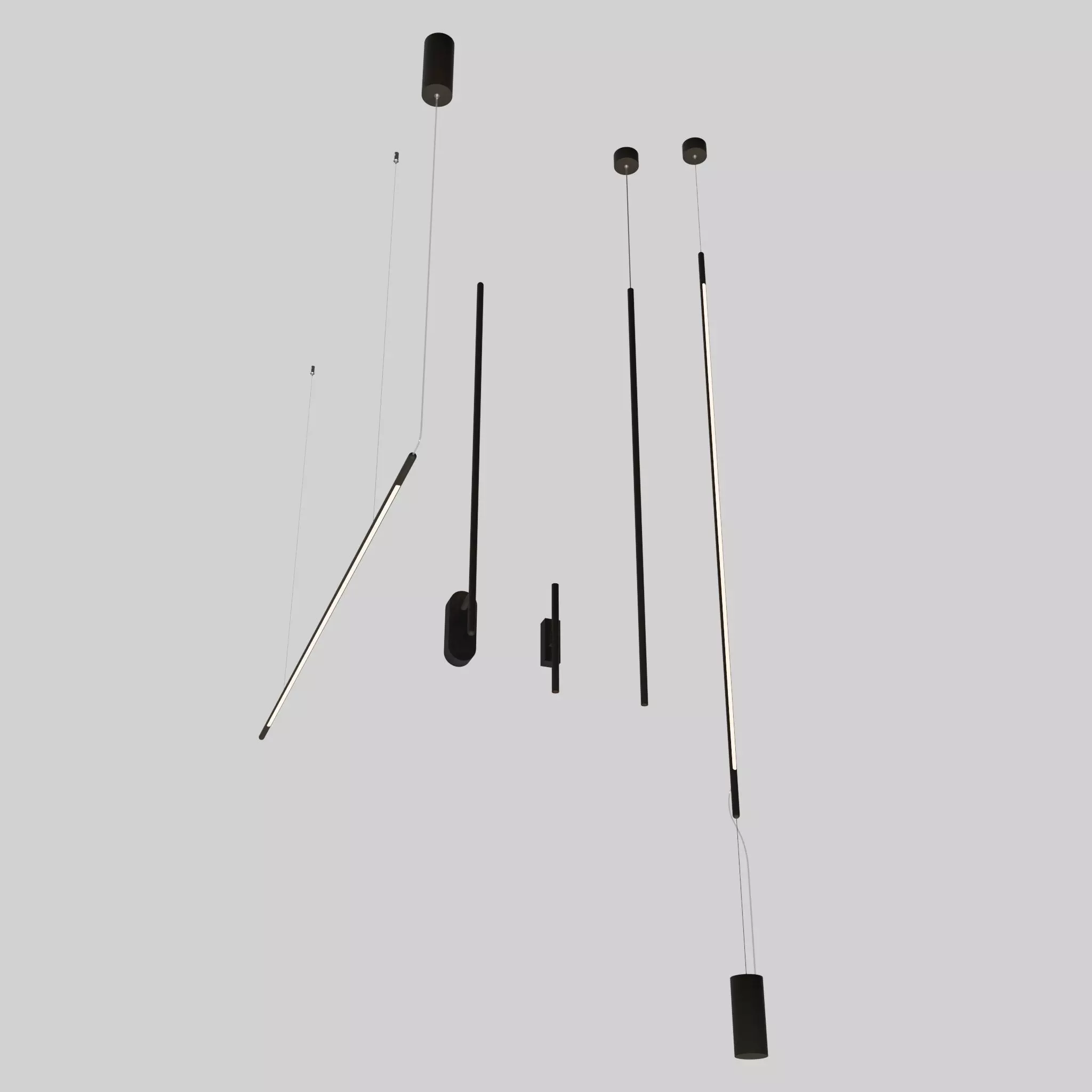 Lightinova Tube Slim lamp collection Free 3D model