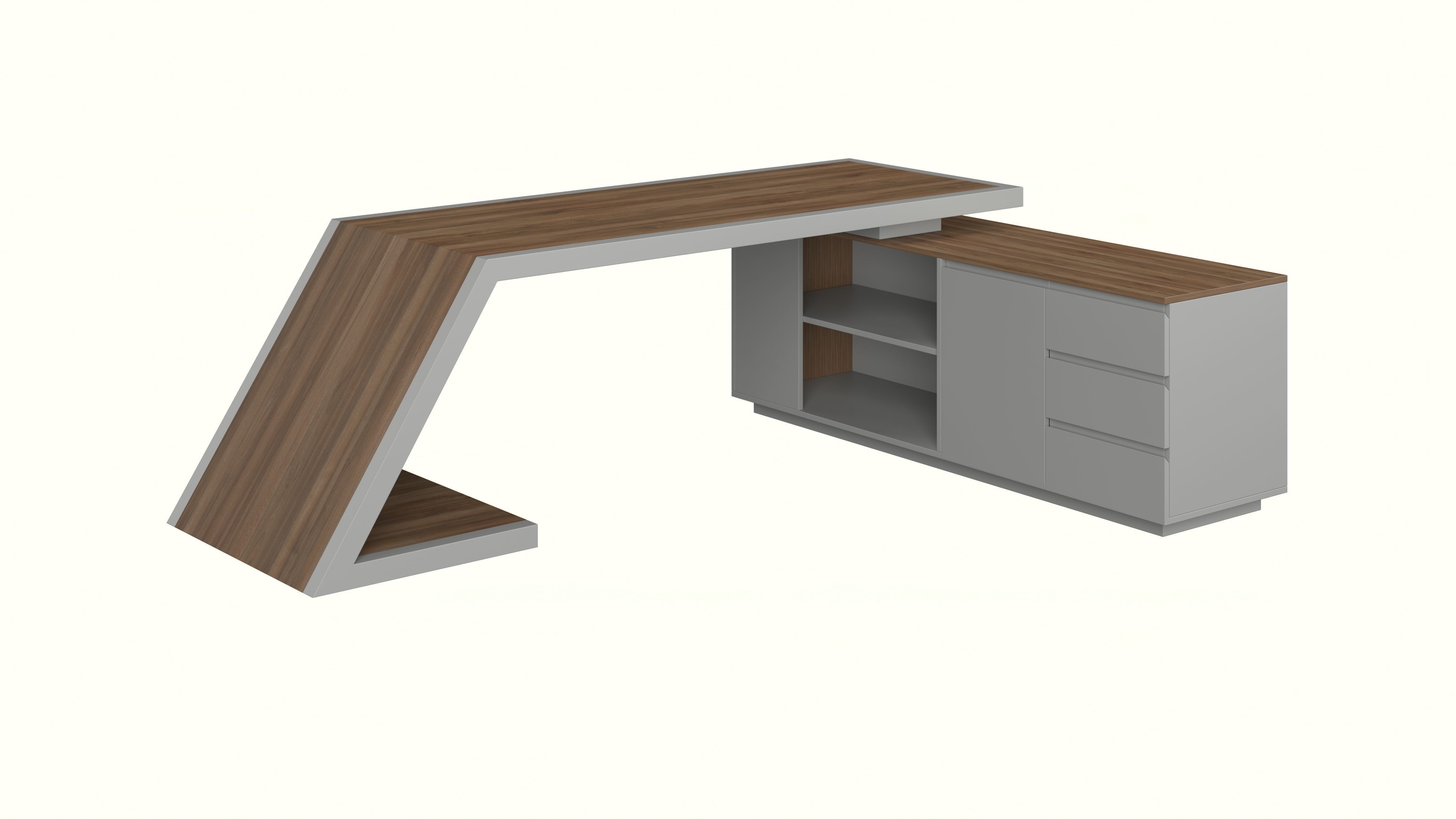 EXECUTIVE DESK F2 3D model_1