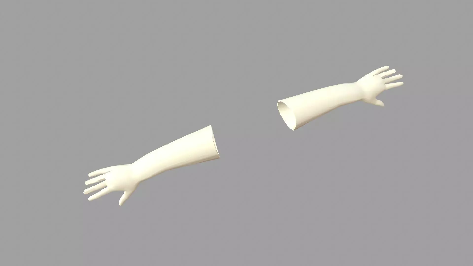 Safety Gloves Low-poly 3D model_0