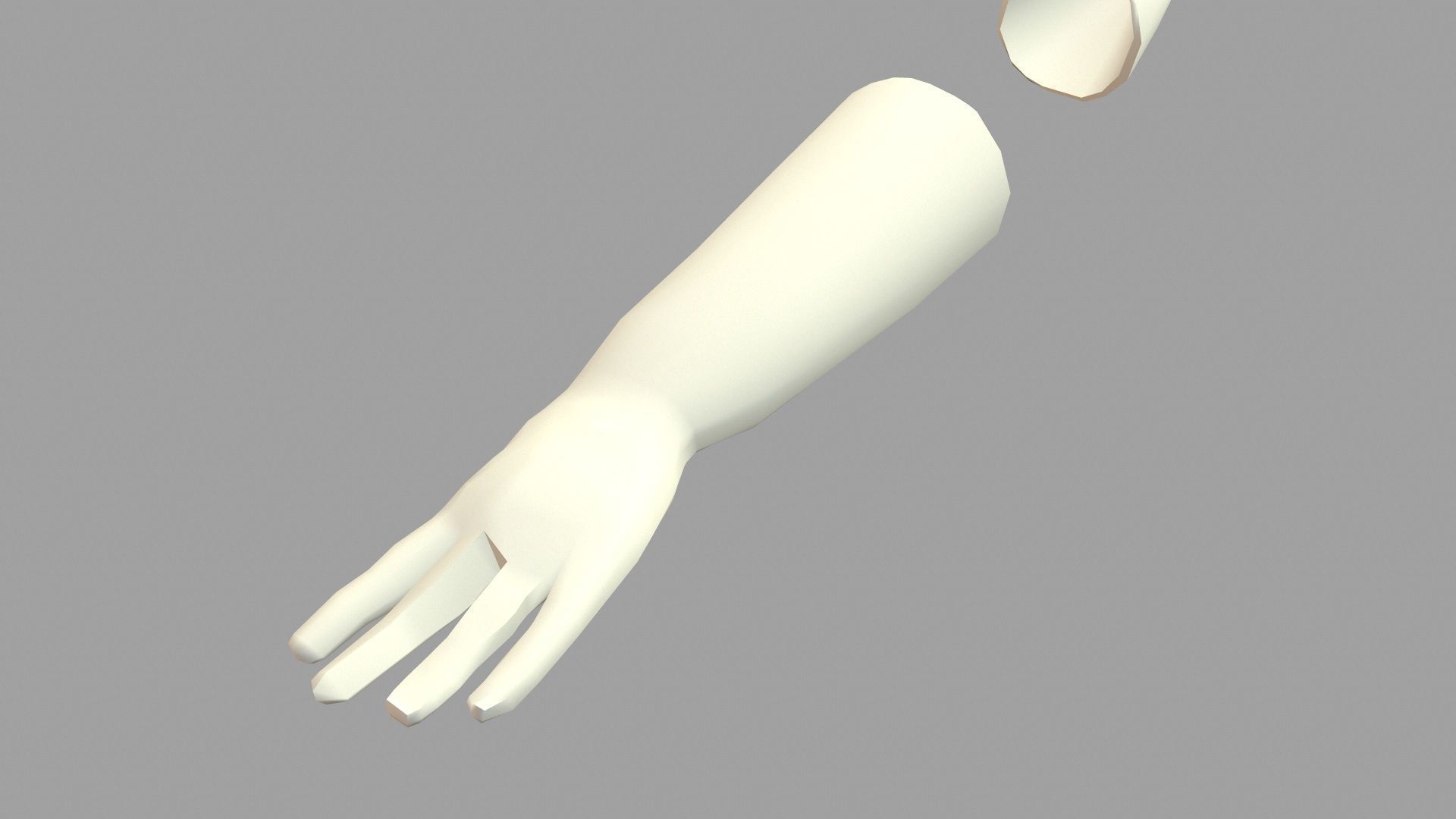 Safety Gloves Low-poly 3D model_3