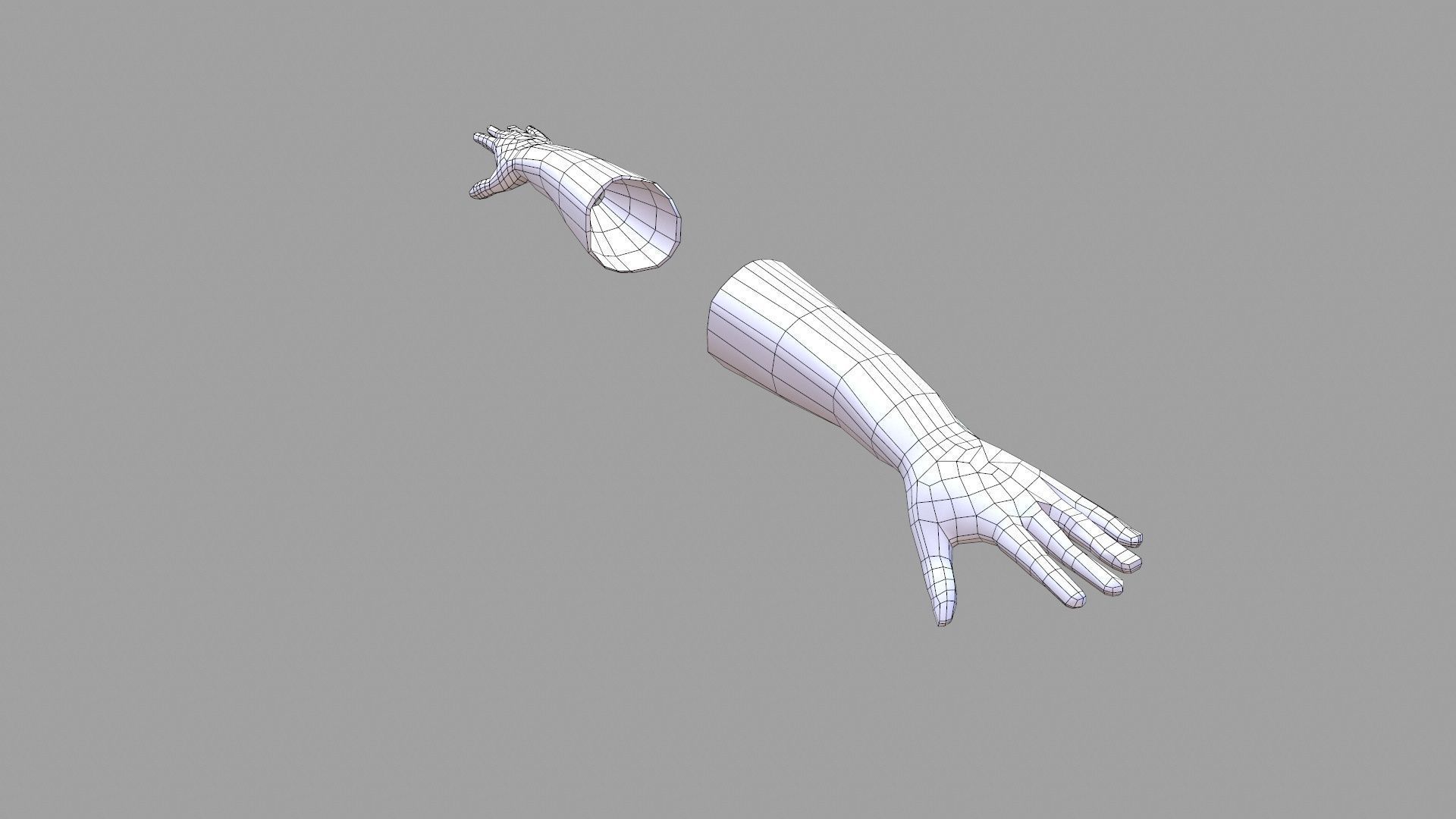 Safety Gloves Low-poly 3D model_8