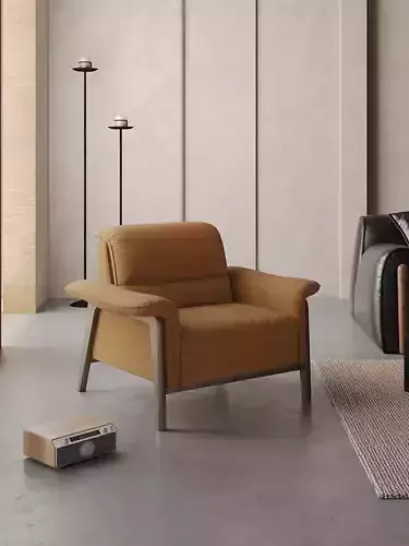 Mid Century interior scene  3D model