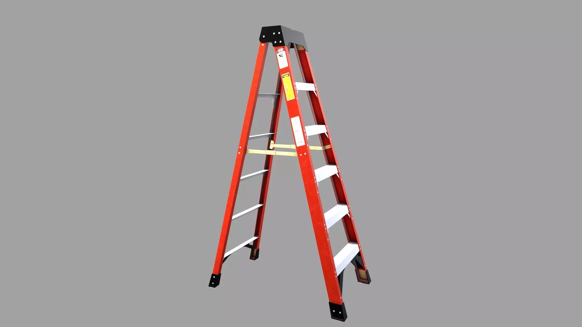 Ladder Low-poly 3D model_0