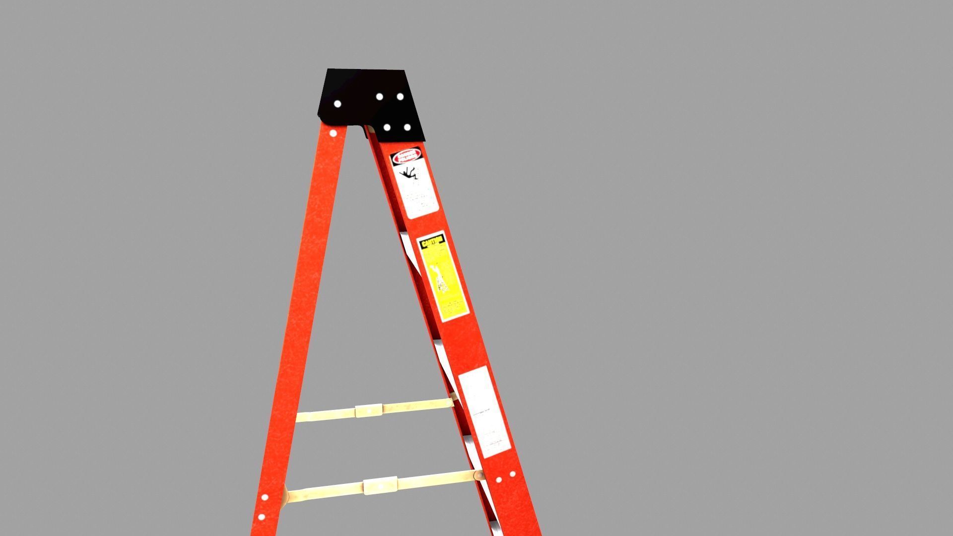 Ladder Low-poly 3D model_8