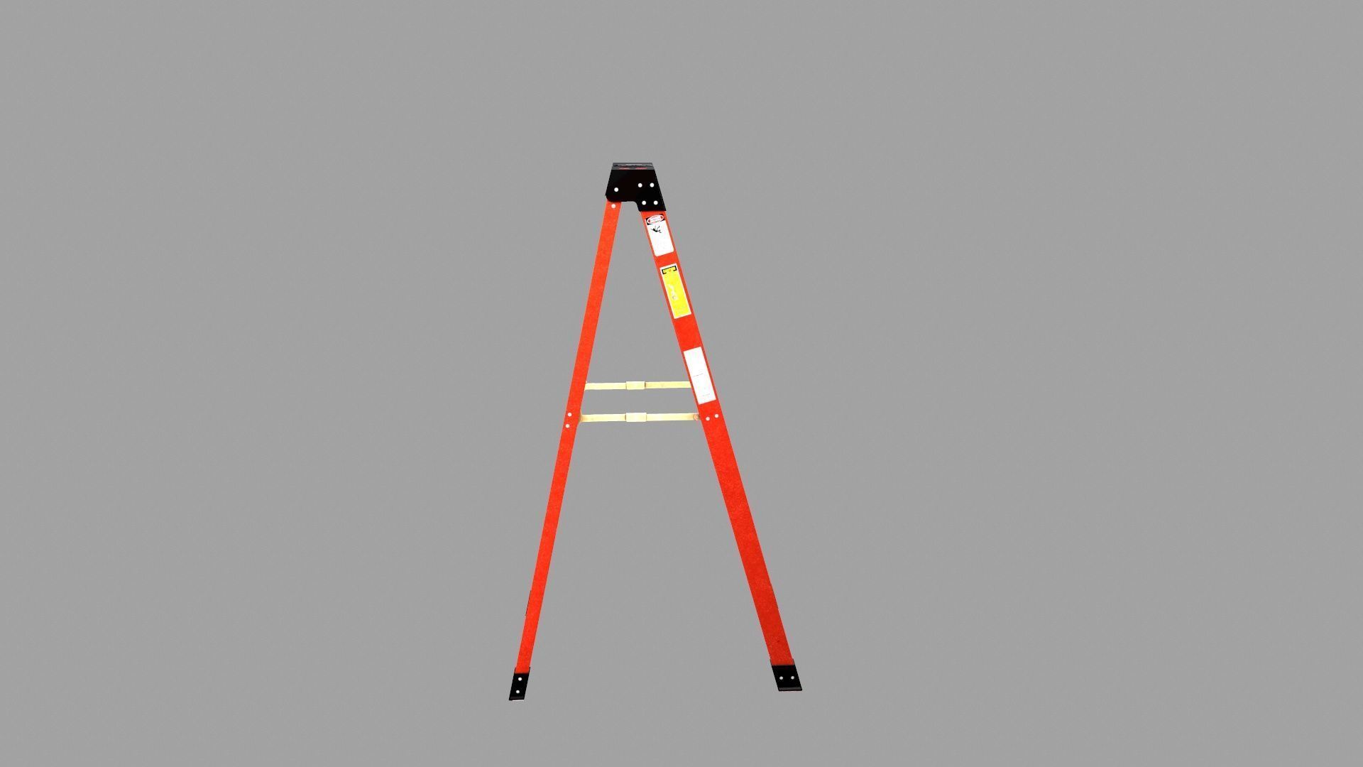 Ladder Low-poly 3D model_9