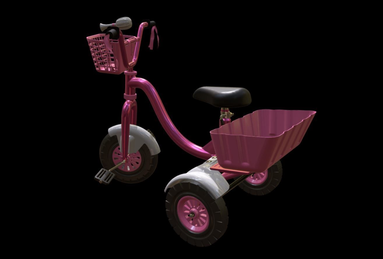 Tricycle 3D model_4