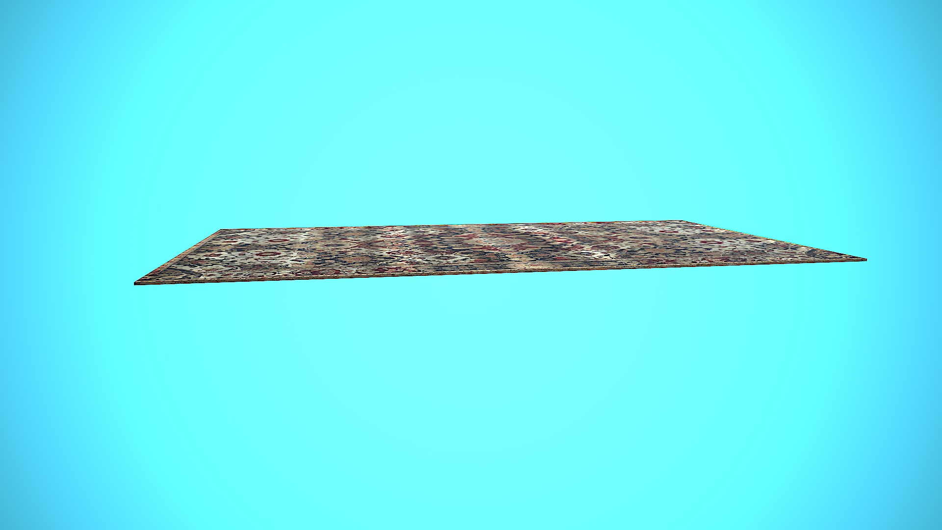 CUSTOMIZABLE RUG CARTOON STYLIZED Low-poly 3D model_9