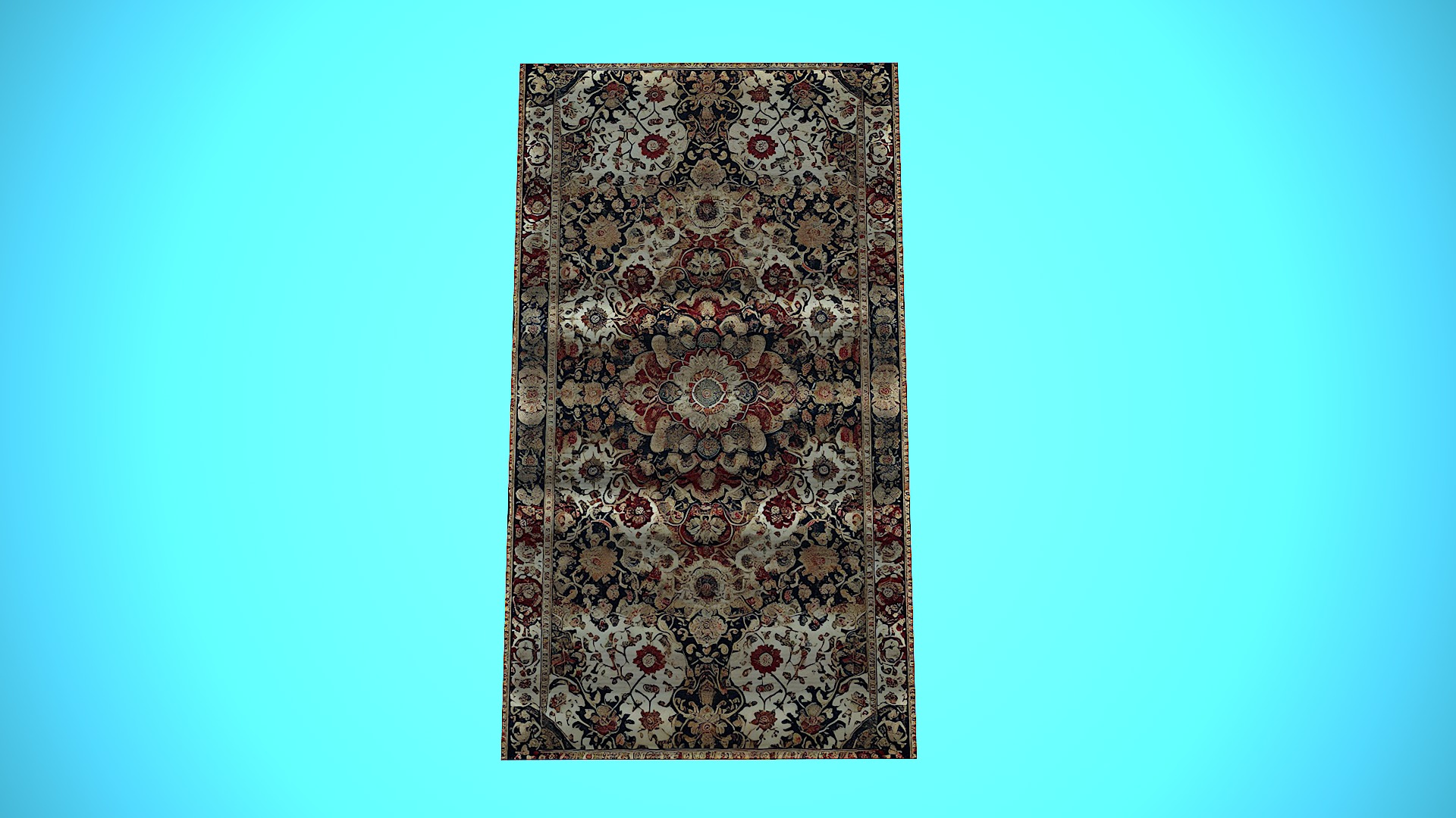 CUSTOMIZABLE RUG CARTOON STYLIZED Low-poly 3D model_7