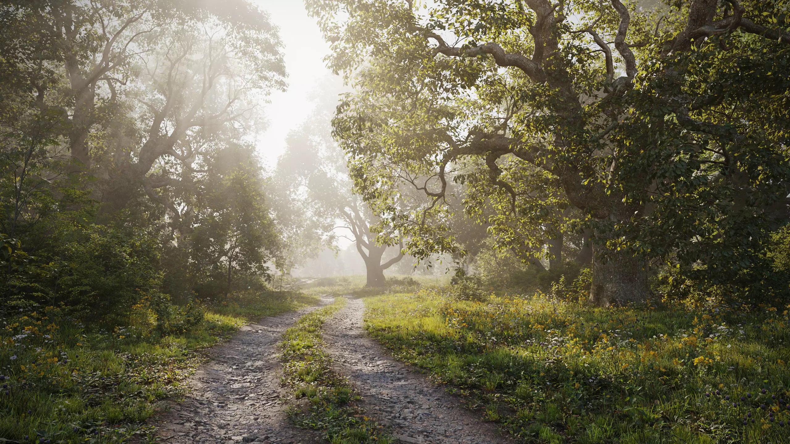 Archmodels vol 283 - collection of spring trees 3D model_0