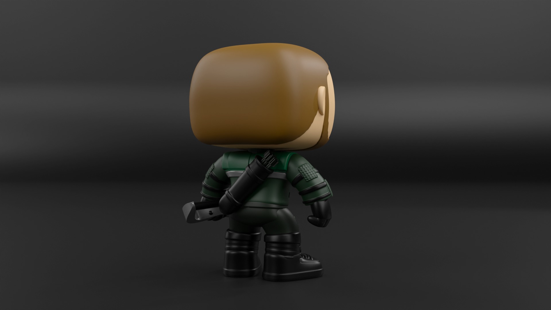Green Arrow funko pop from the dc universe  3D print model_8