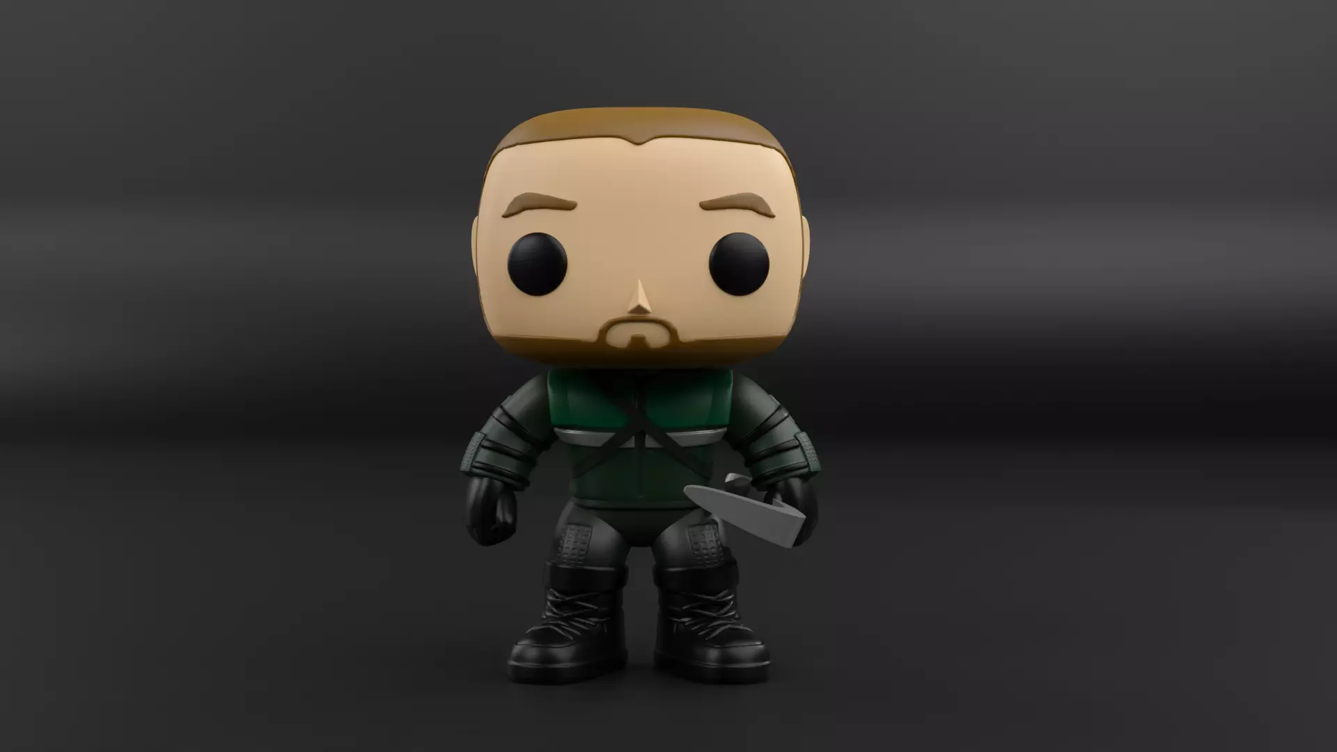 Green Arrow funko pop from the dc universe  3D print model_0