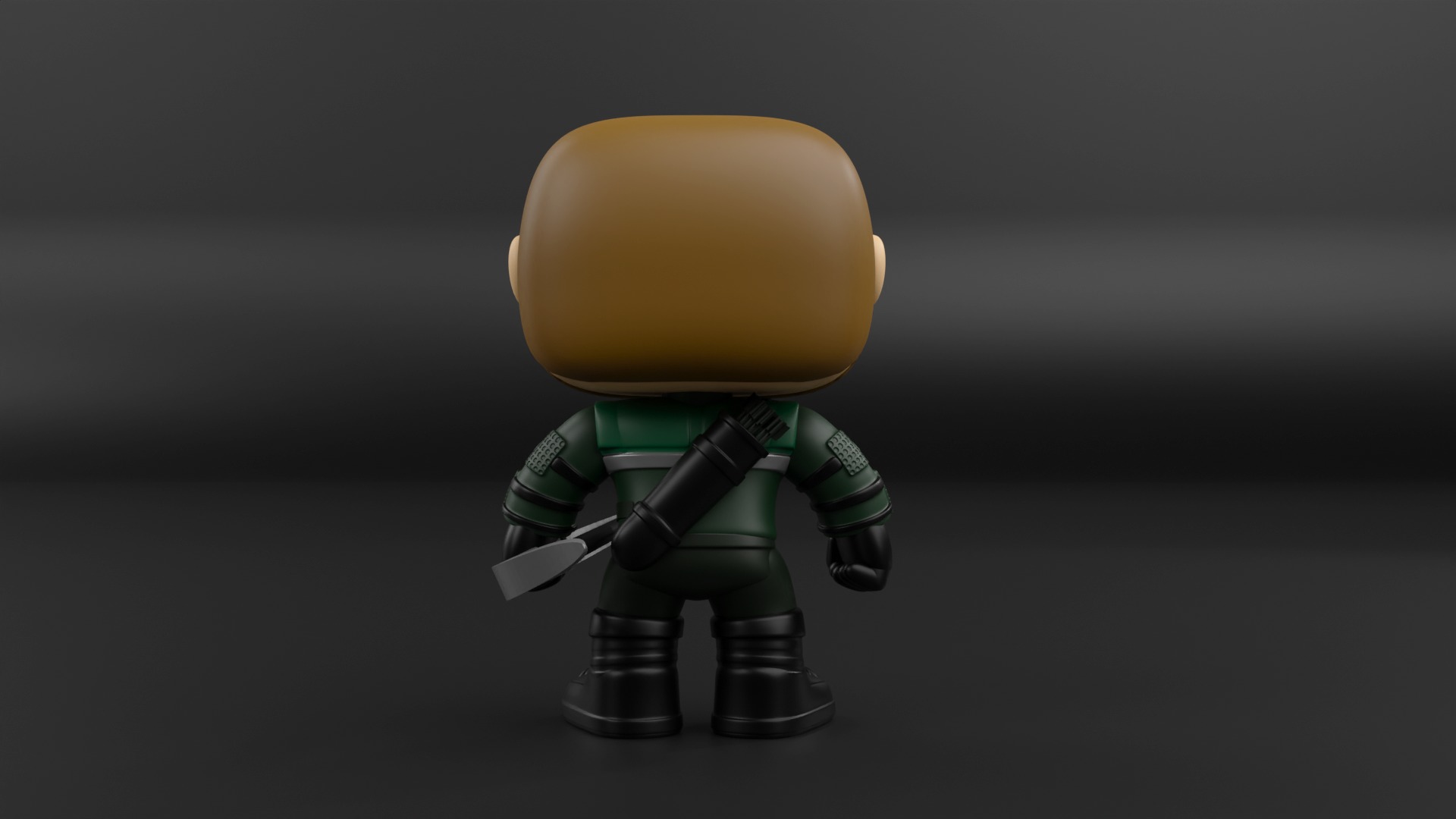 Green Arrow funko pop from the dc universe  3D print model_9