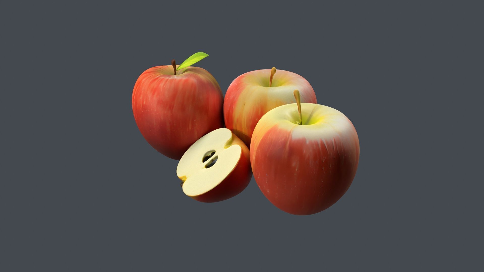 apple 3D model_2