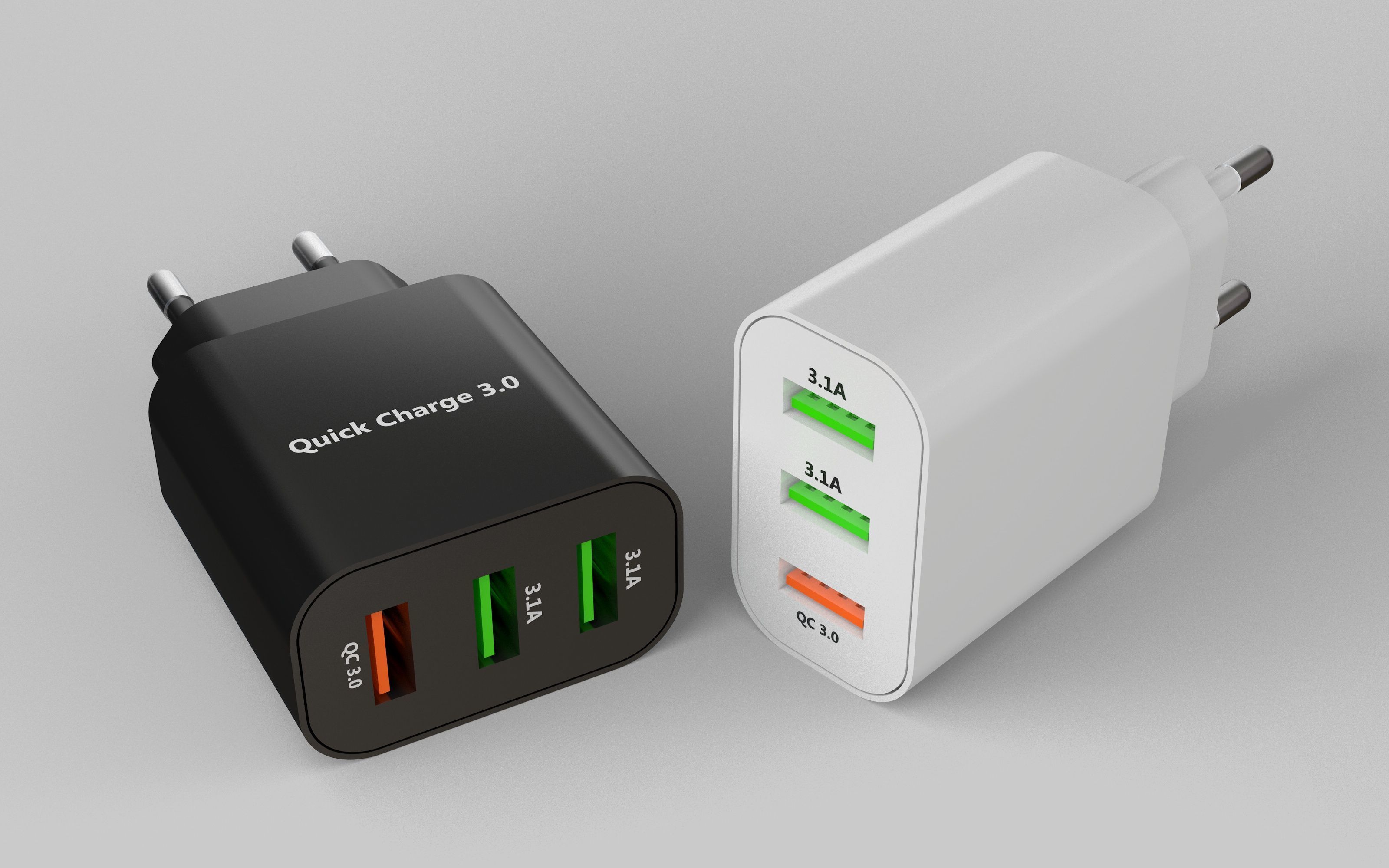 Phone Charger Quick Charge  3D model_1