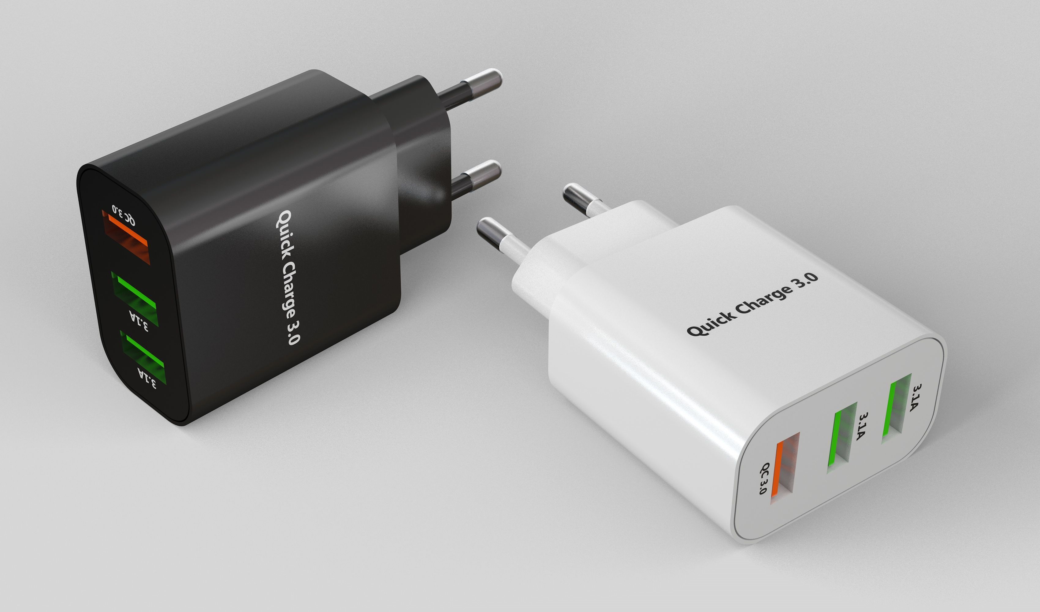 Phone Charger Quick Charge  3D model_2