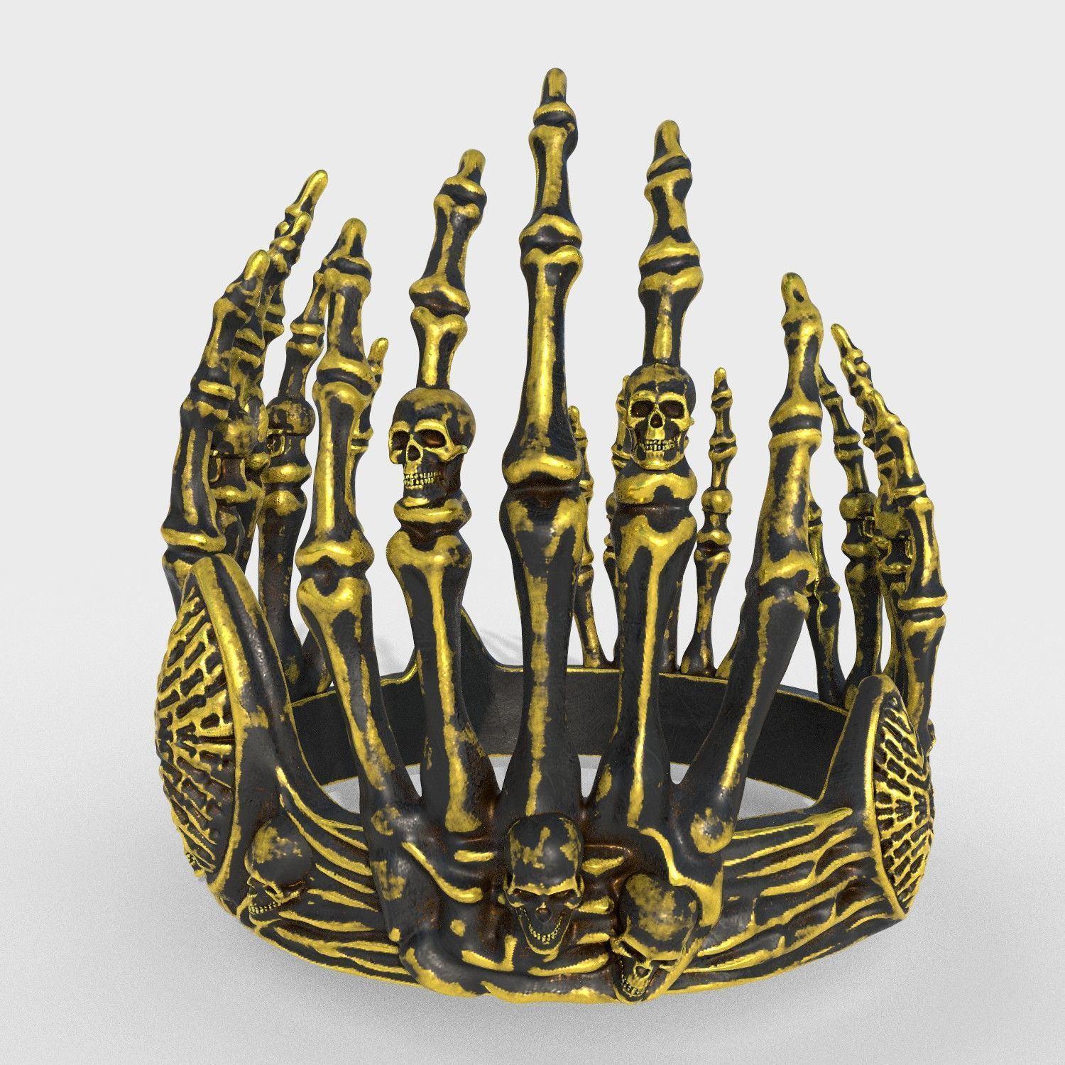 Devil crown 2 3D print model_2