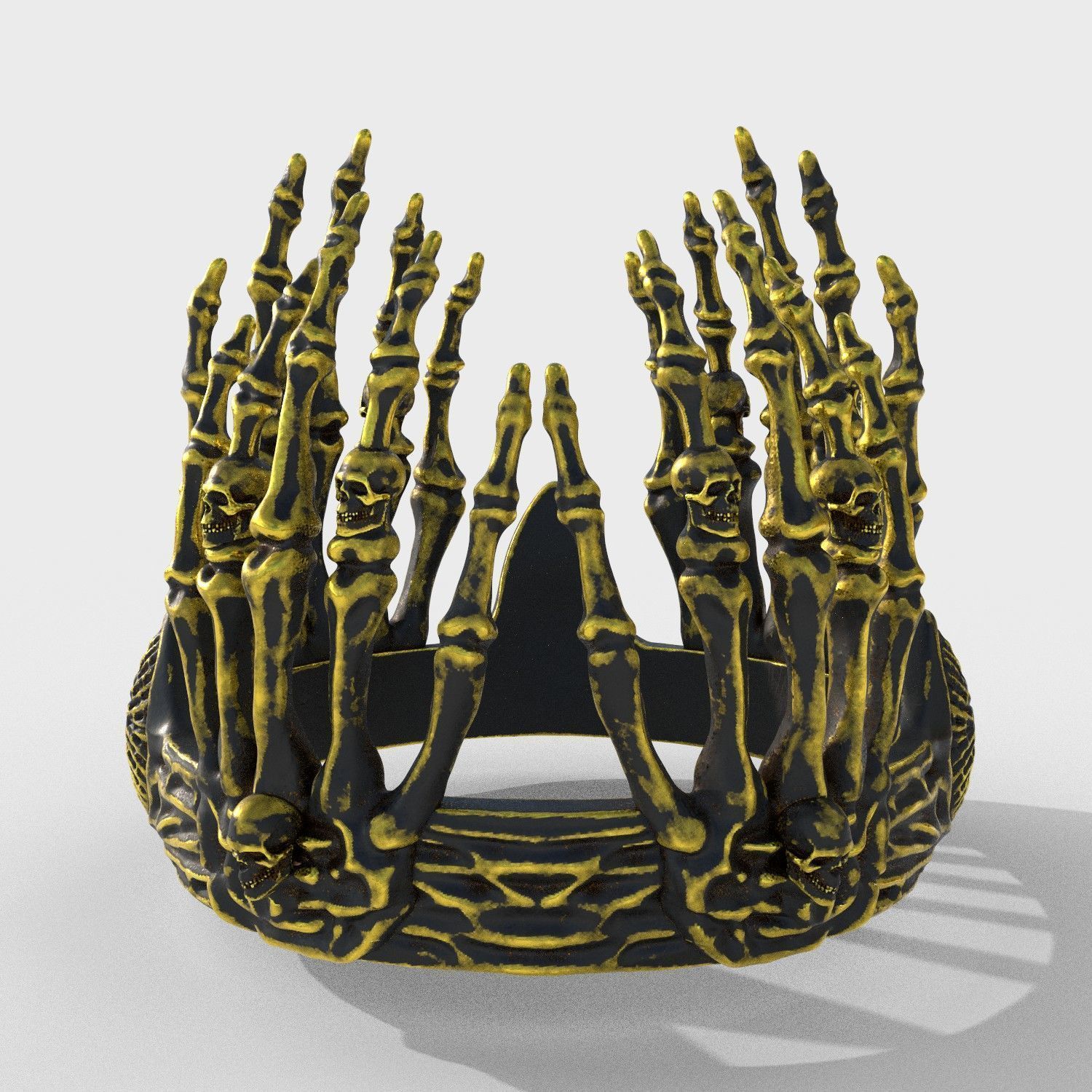Devil crown 2 3D print model_4