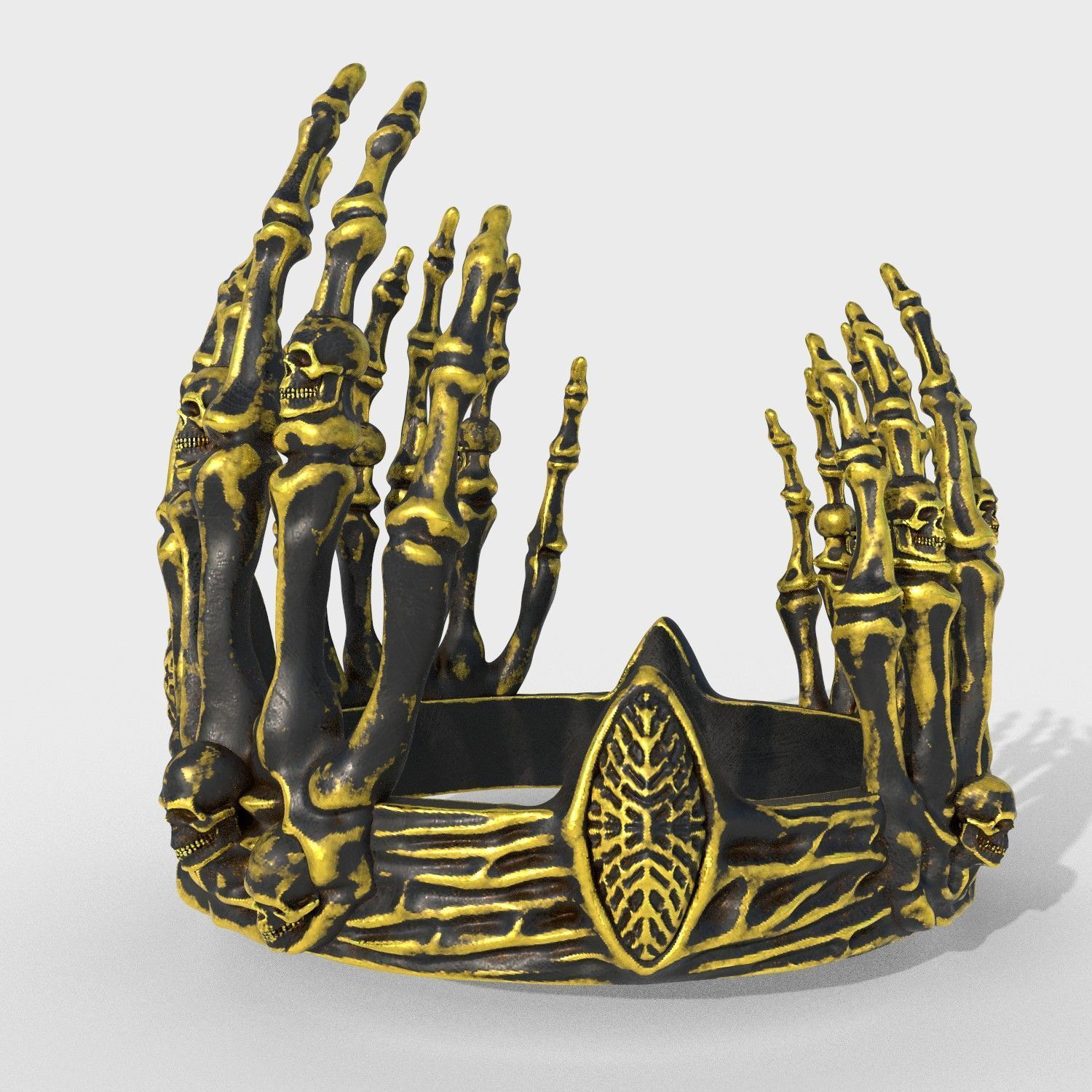 Devil crown 2 3D print model_3