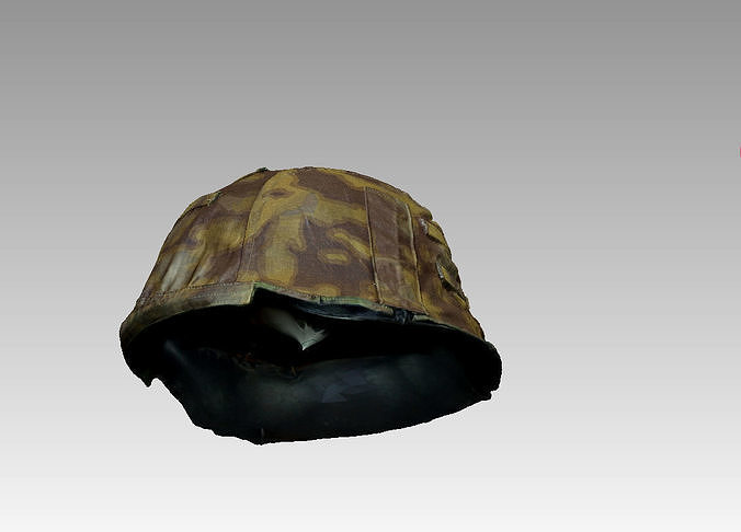 German Waffen SS helmet WWII 3D model