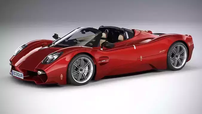 Pagani Utopia Roadster 2025 3D model Pagani Utopia Roadster 2025 3D model
