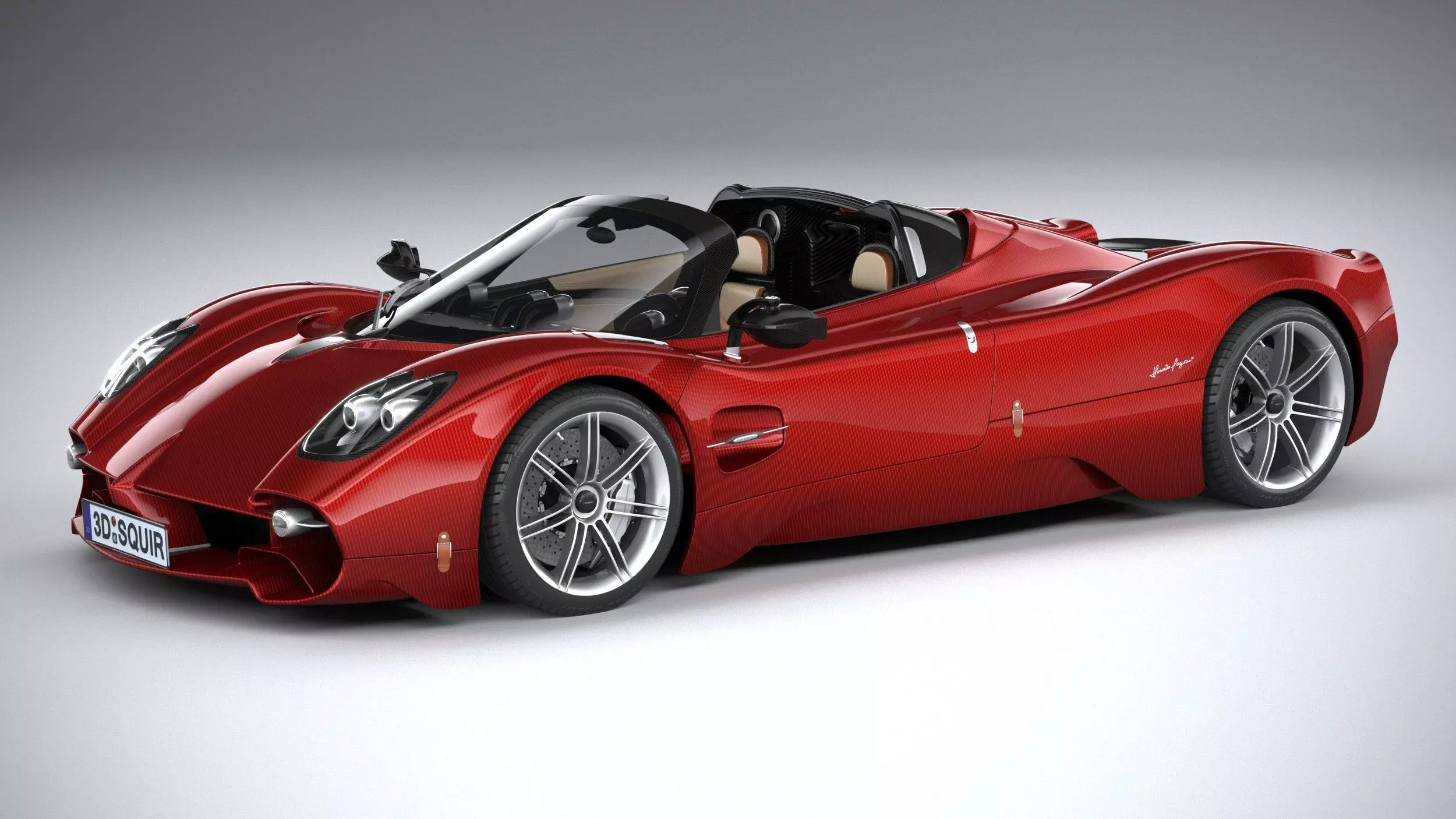 Pagani Utopia Roadster 2025 3D model_0