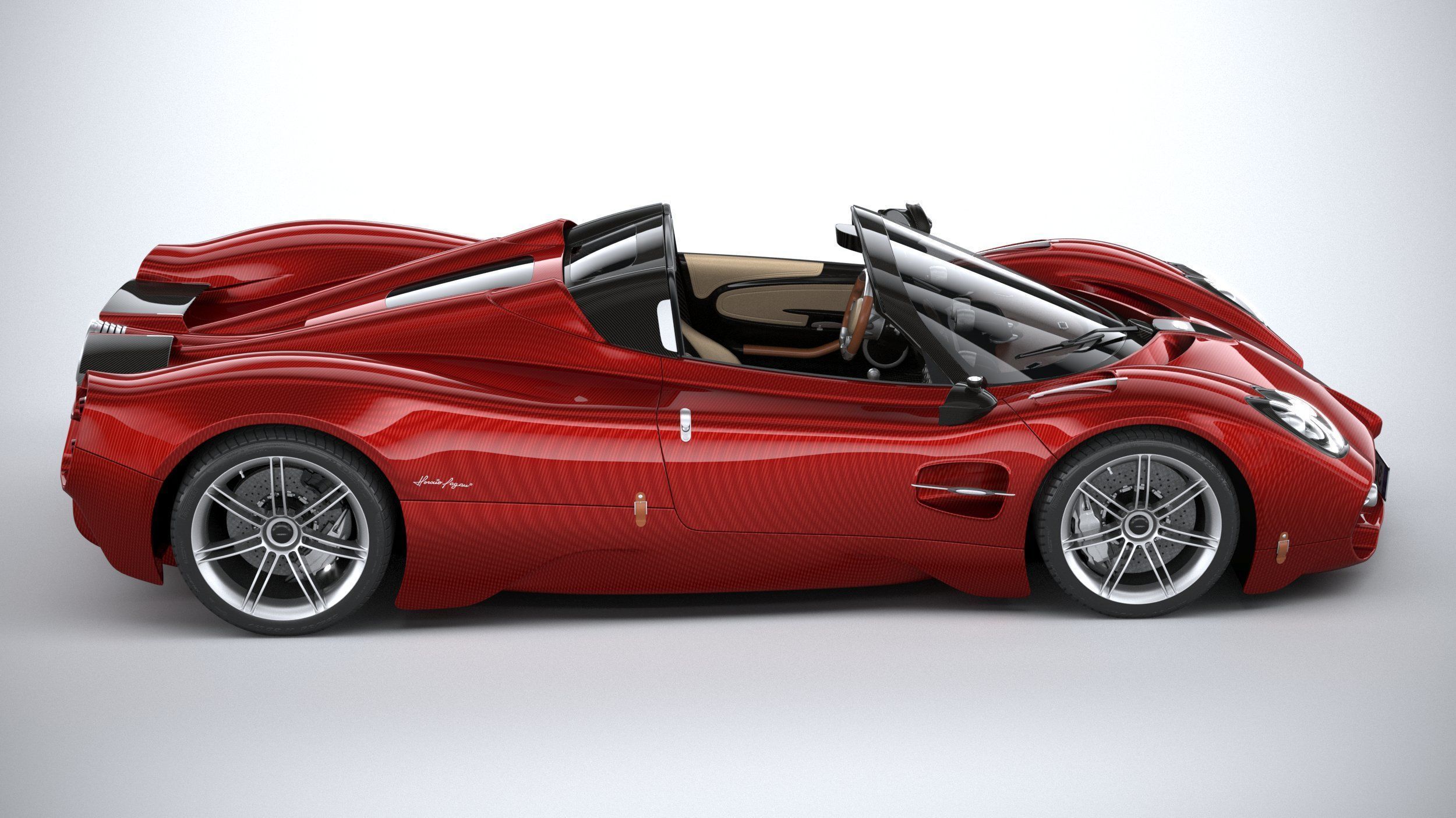 Pagani Utopia Roadster 2025 3D model_11