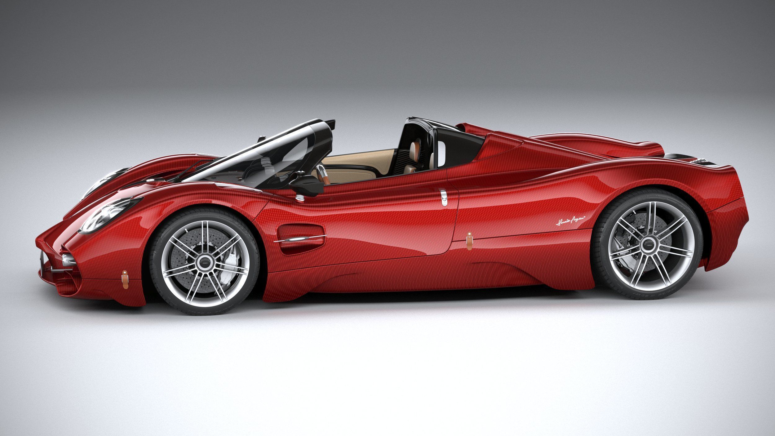 Pagani Utopia Roadster 2025 3D model_8