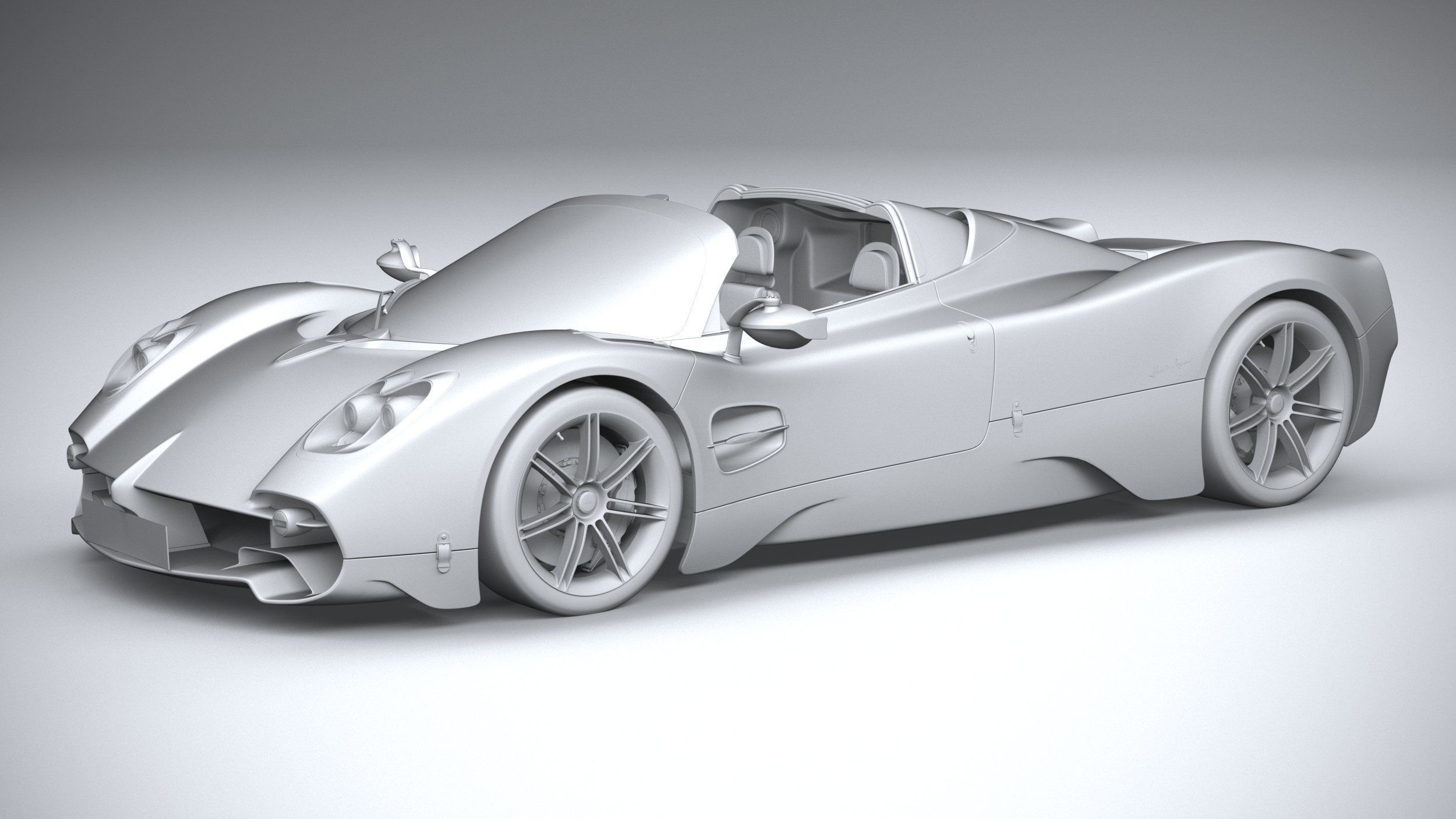 Pagani Utopia Roadster 2025 3D model_19
